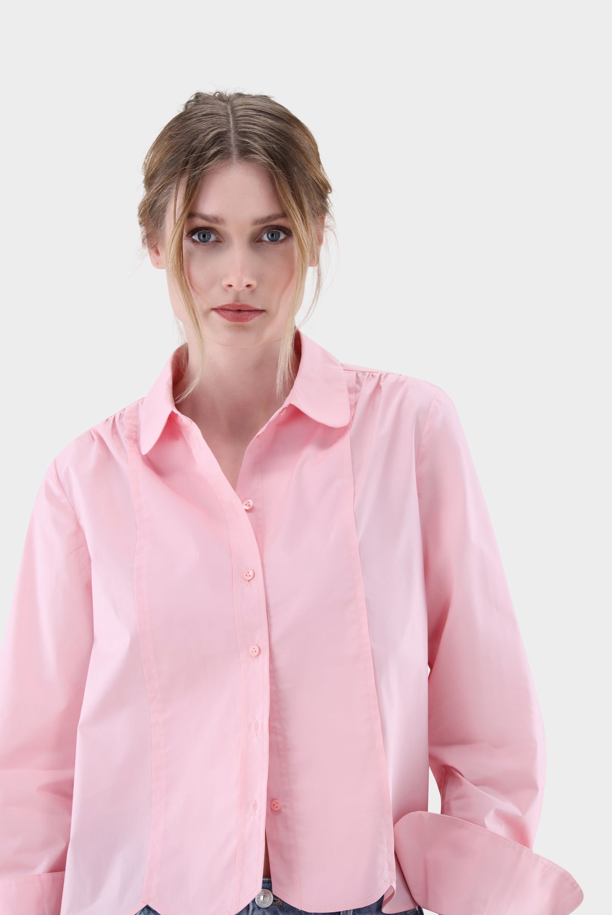 Bluse | gecropped und mit lockerer Passform-Hemden & Blusen-Van Laack-OUTLET-ARCHIVIST-ARCHIVE-SALE