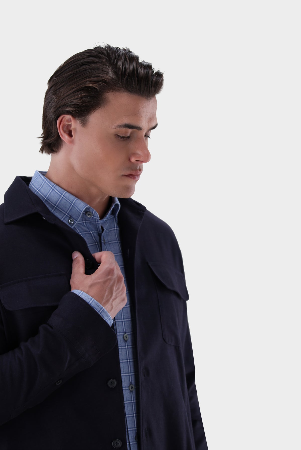 Hemdjacke | unifarben mit Brusttaschen-Hemden & Blusen-Van Laack-OUTLET-ARCHIVIST-ARCHIVE-SALE