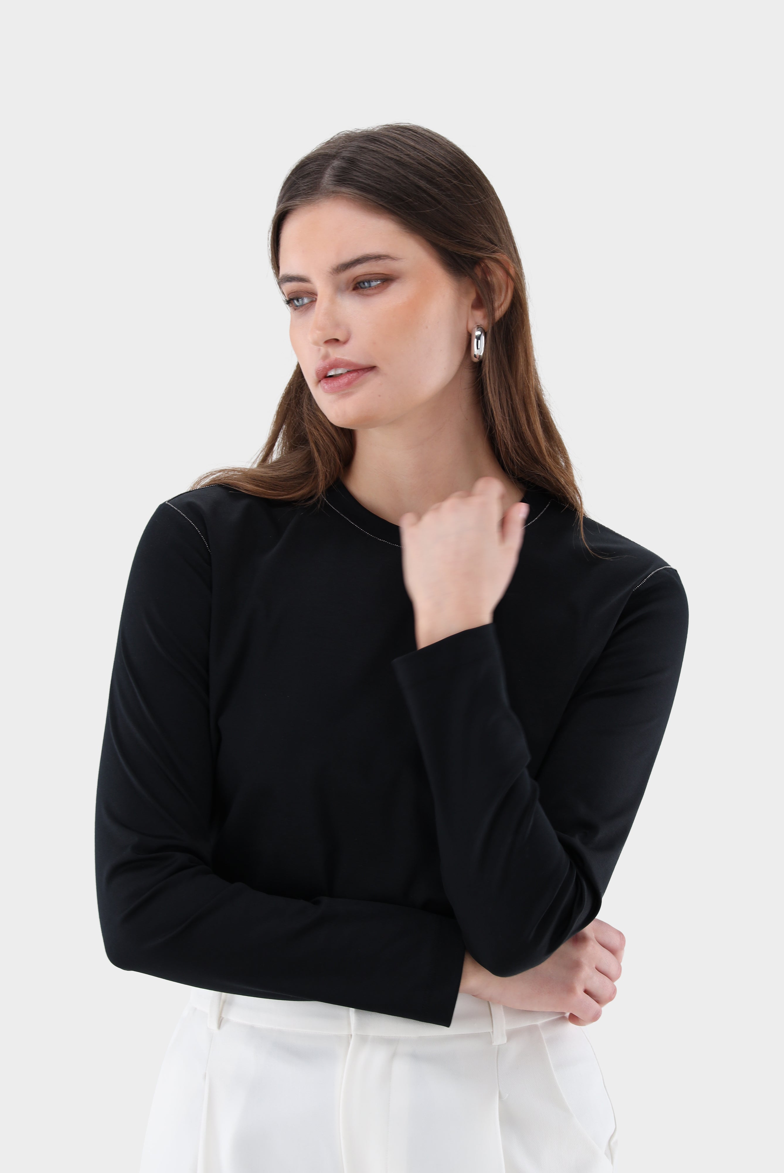 Langarm T-Shirt | aus Swiss Cotton Jersey