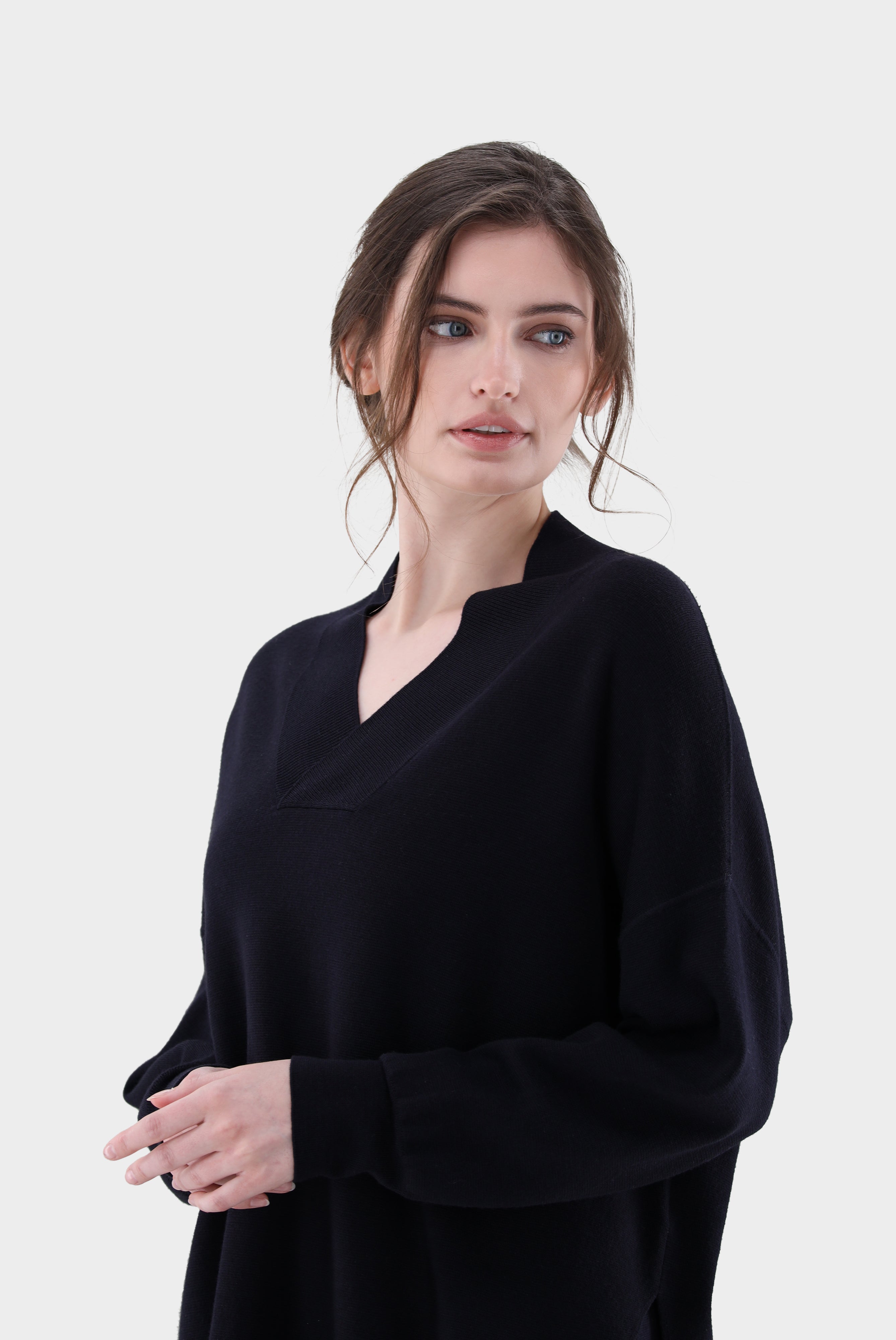 Pullover | oversized mit V-Ausschnitt-Jacken & Mäntel-Van Laack-OUTLET-ARCHIVIST-ARCHIVE-SALE