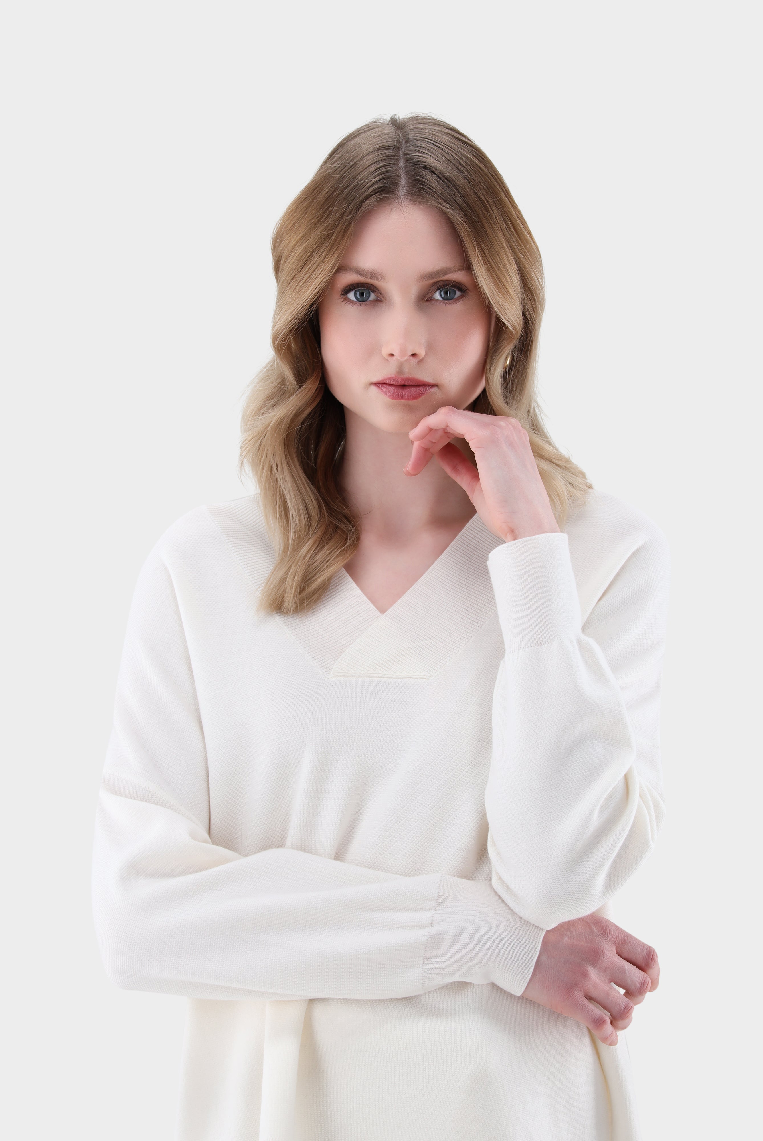 Pullover | oversized mit V-Ausschnitt-Jacken & Mäntel-Van Laack-OUTLET-ARCHIVIST-ARCHIVE-SALE
