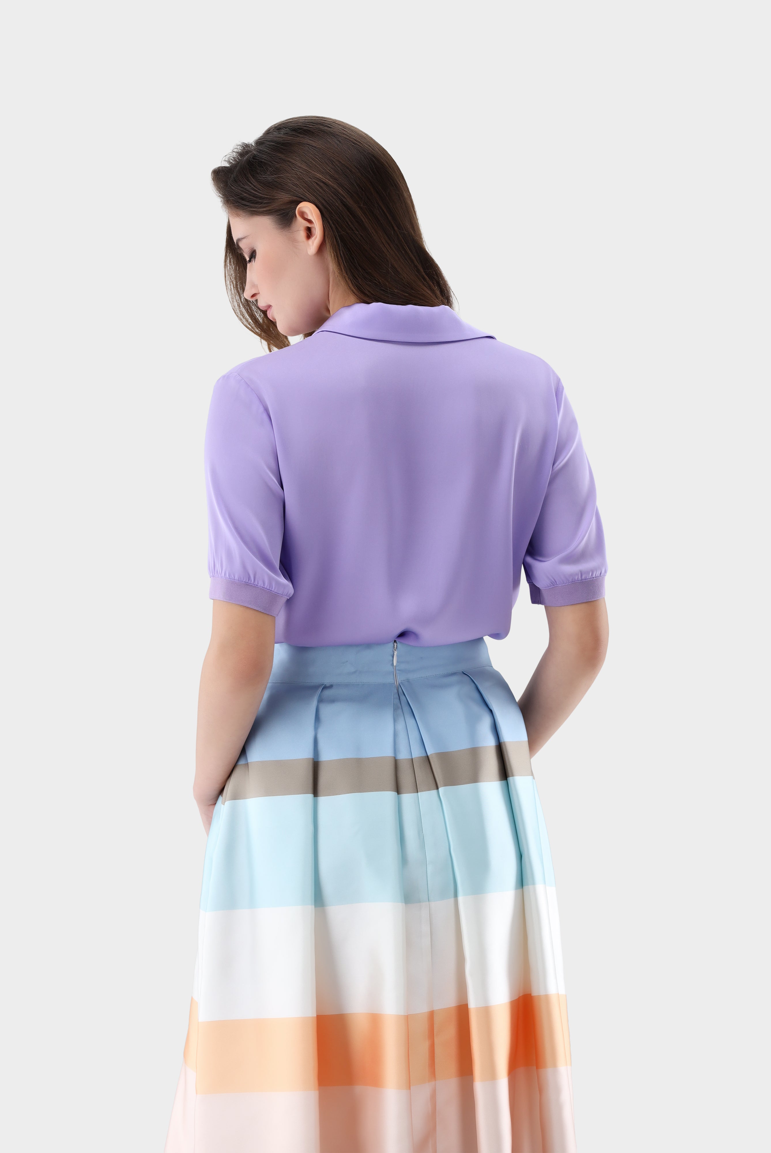 Poloshirt | aus Seidensatin-Hemden & Blusen-Van Laack-OUTLET-ARCHIVIST-ARCHIVE-SALE