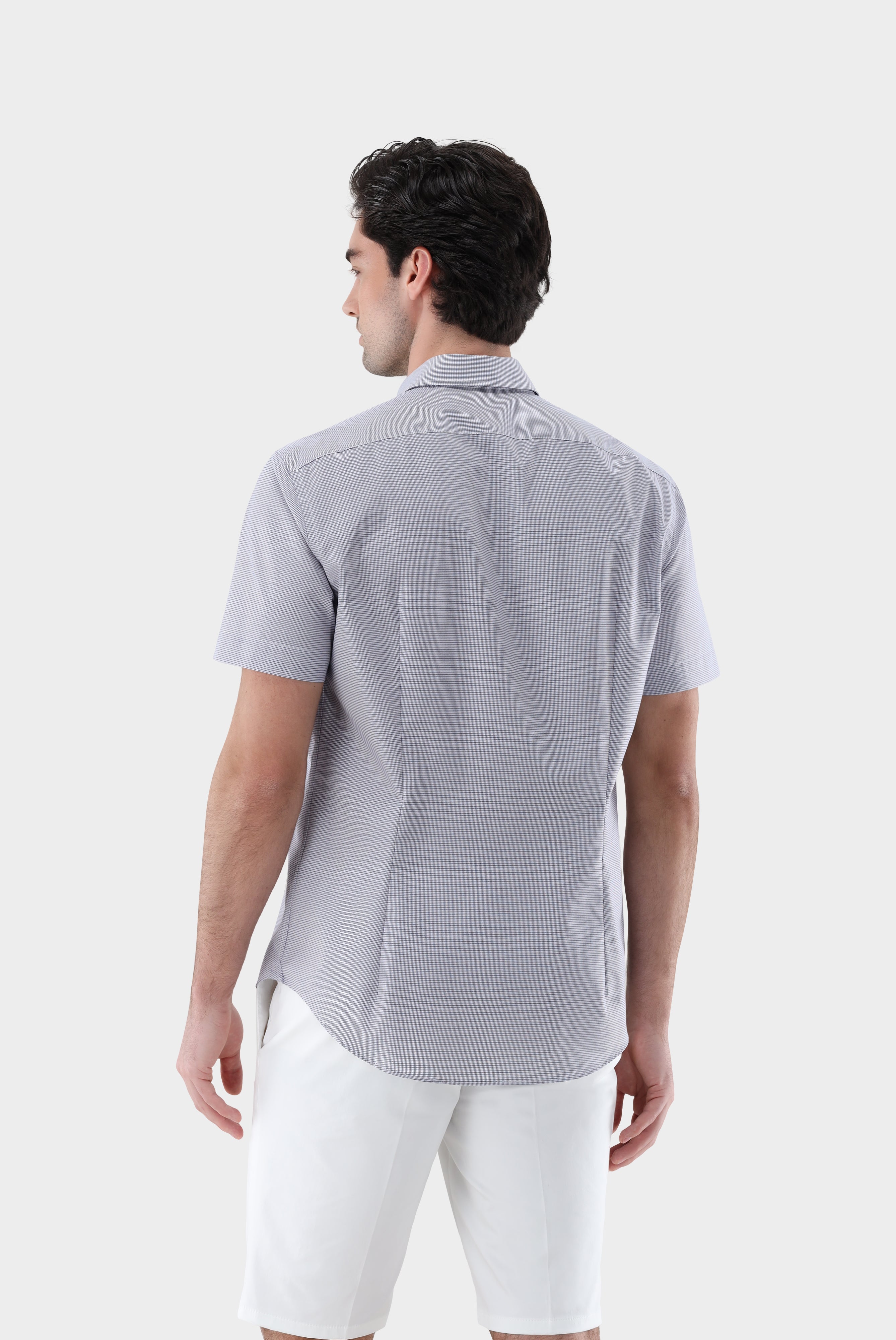 Bügelfreies Kurzarm Hemd | kariert Tailor Fit
