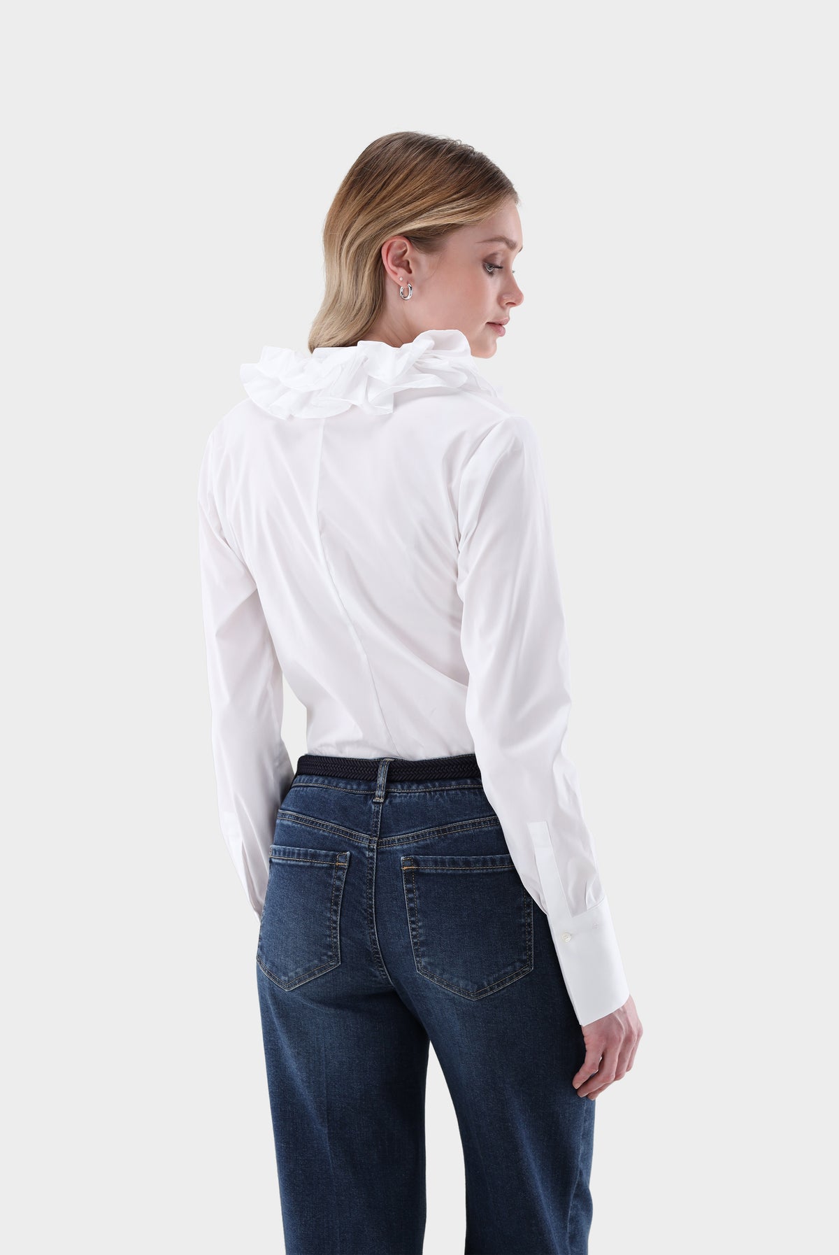 Bluse | mit Rüschen und Stretch-Hemden & Blusen-Van Laack-OUTLET-ARCHIVIST-ARCHIVE-SALE