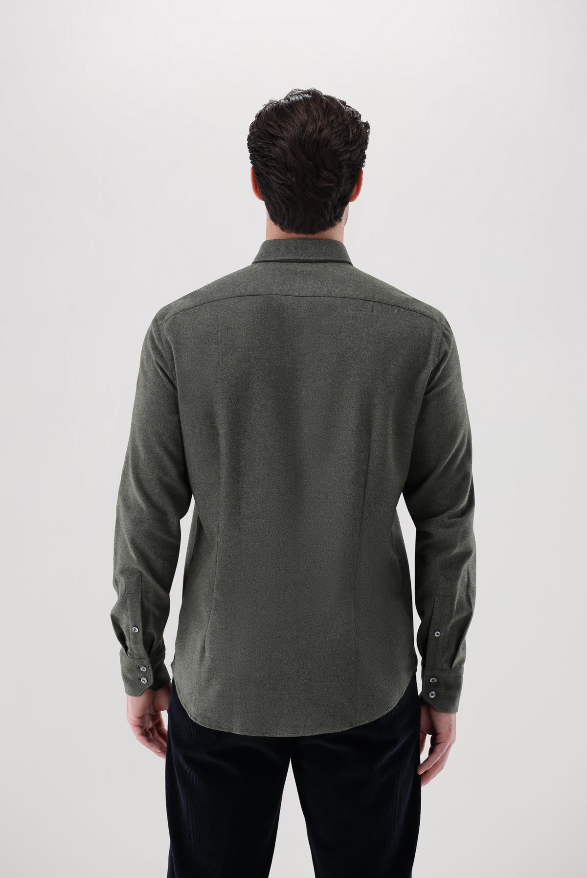 Flanellhemd | mit Button-Down-Kragen