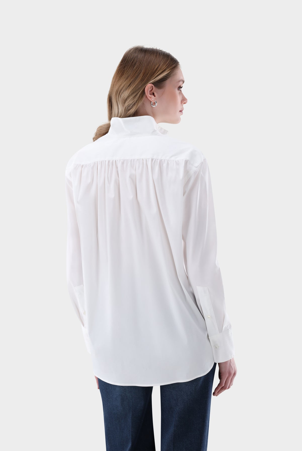 Stehkragenbluse | mit lockerer Passform-Hemden & Blusen-Van Laack-OUTLET-ARCHIVIST-ARCHIVE-SALE