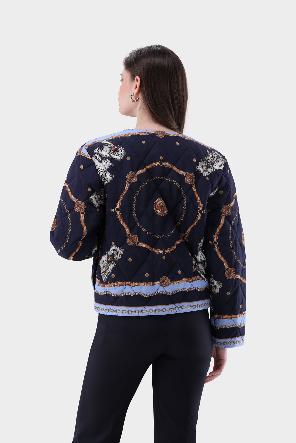 Steppjacke | mit platziertem Druck-Jacken & Mäntel-Van Laack-OUTLET-ARCHIVIST-ARCHIVE-SALE