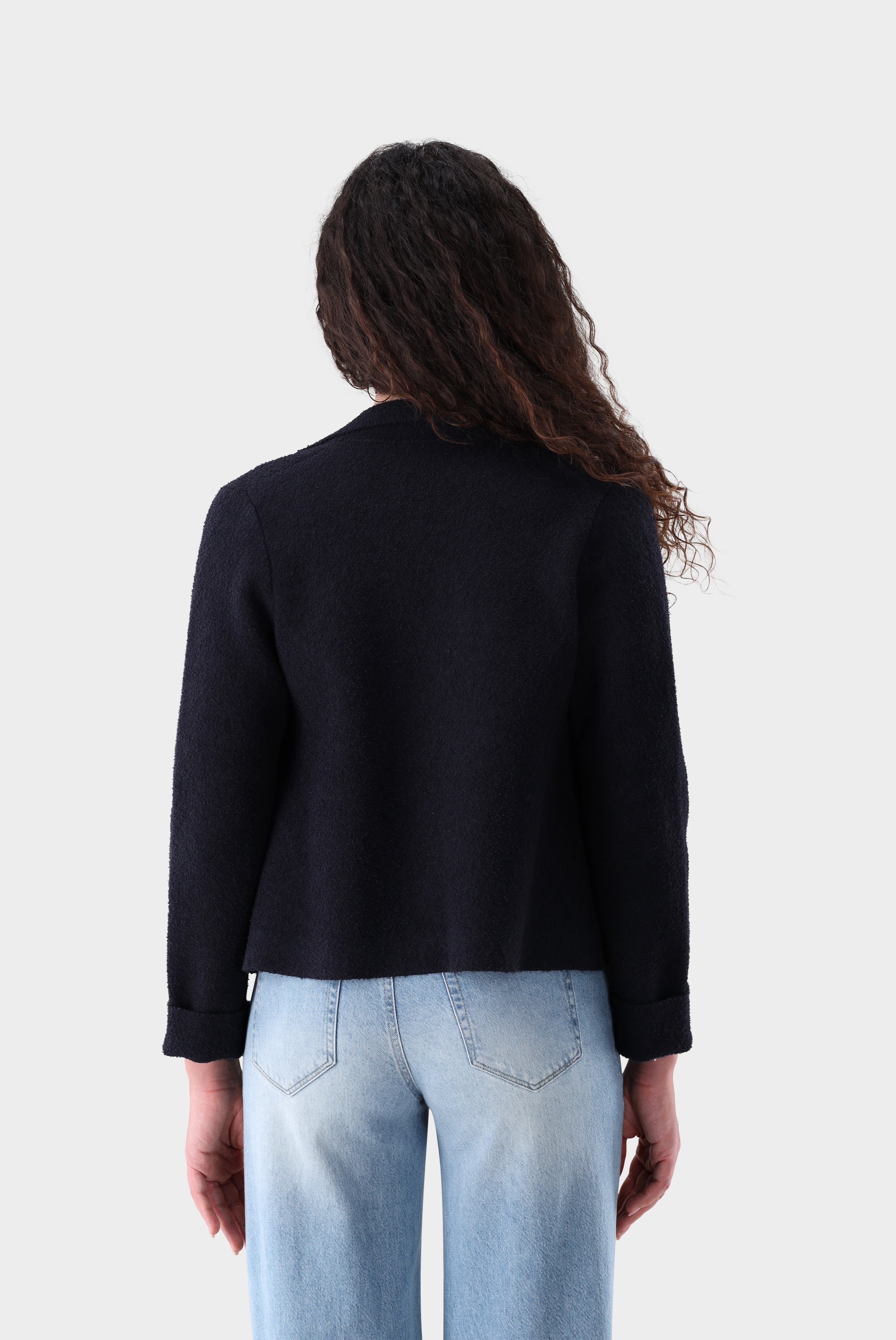 Cabanmantel | aus Bouclé-Strick