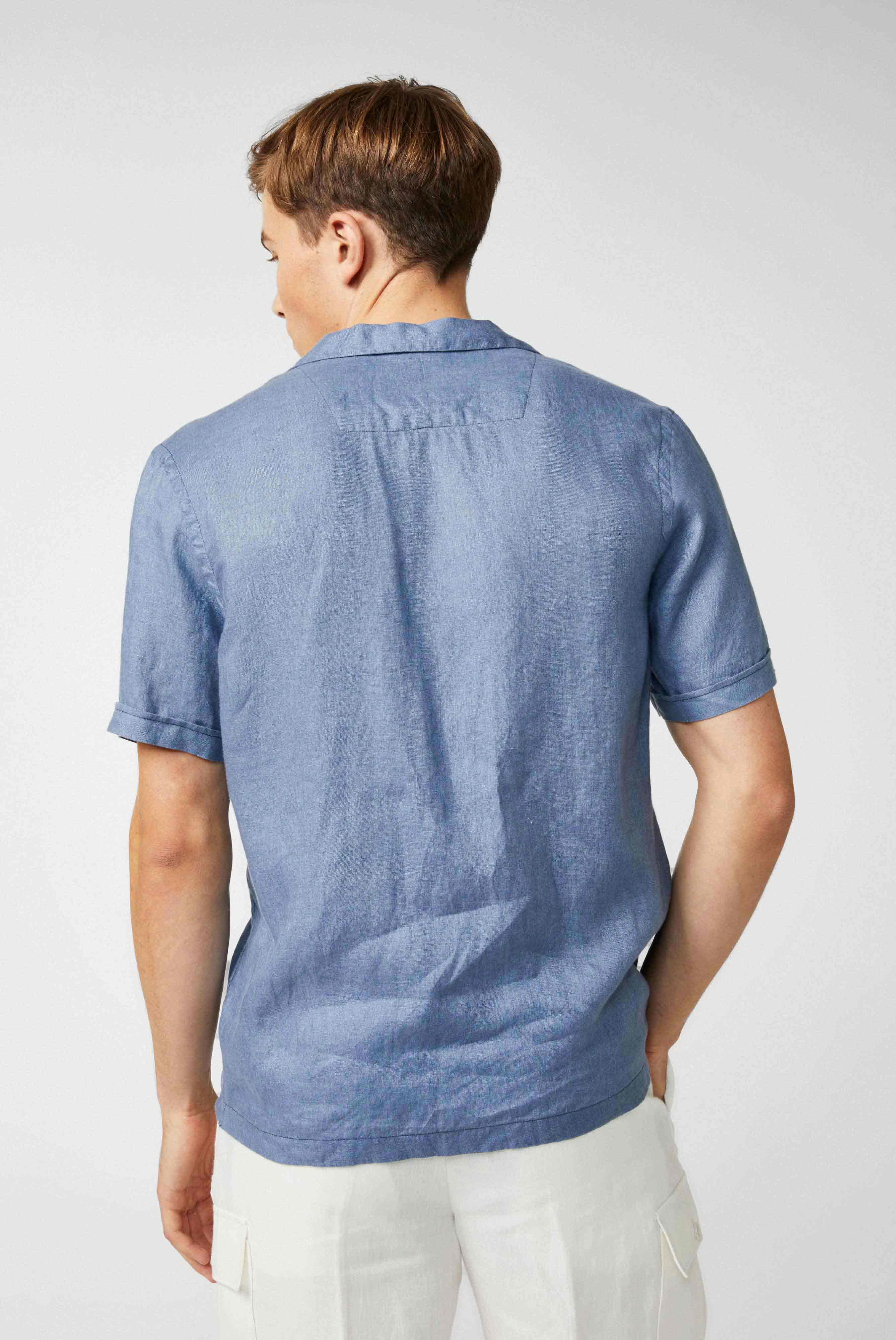 Van Laack-Leinenhemd mit Reverskragen und kastiger Passform Weiß-Hemden & Blusen-Black-Deal-Outlet-by-ARCHIVIST