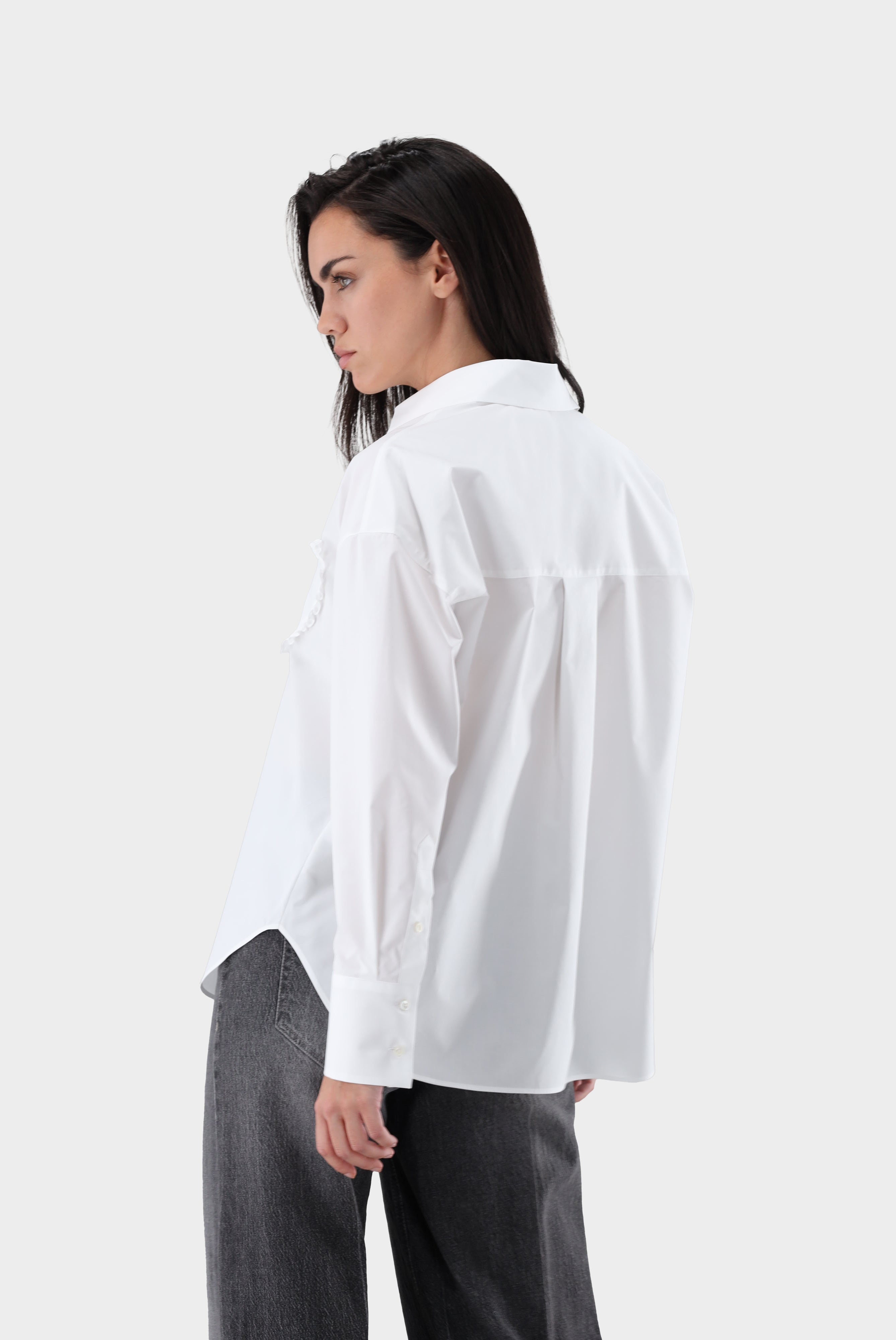 Hemdbluse | mit Herz-Tasche