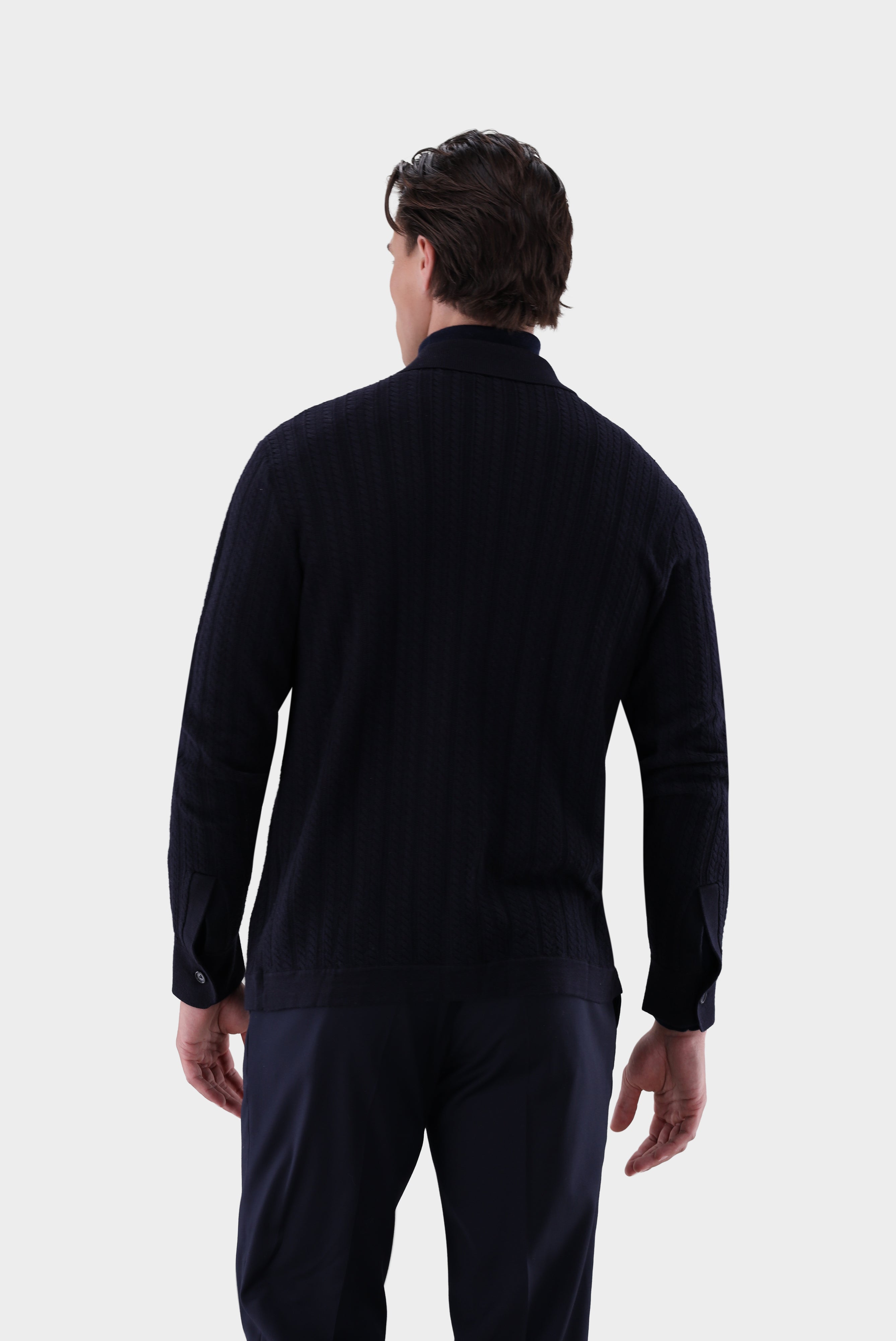 Hemdjacke | gestrickt mit Zopfmuster