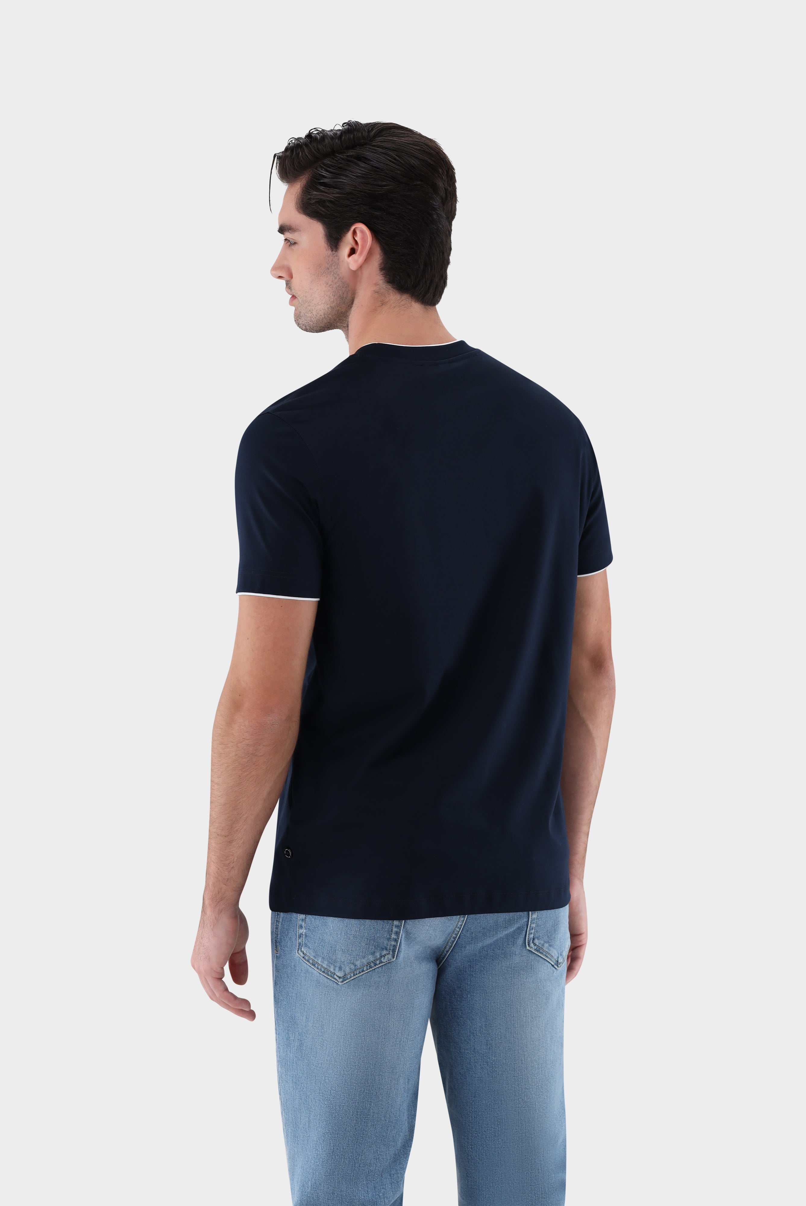 T-Shirt | Regular Fit mit Paspel-Shirts-Van Laack-OUTLET-ARCHIVIST-ARCHIVE-SALE