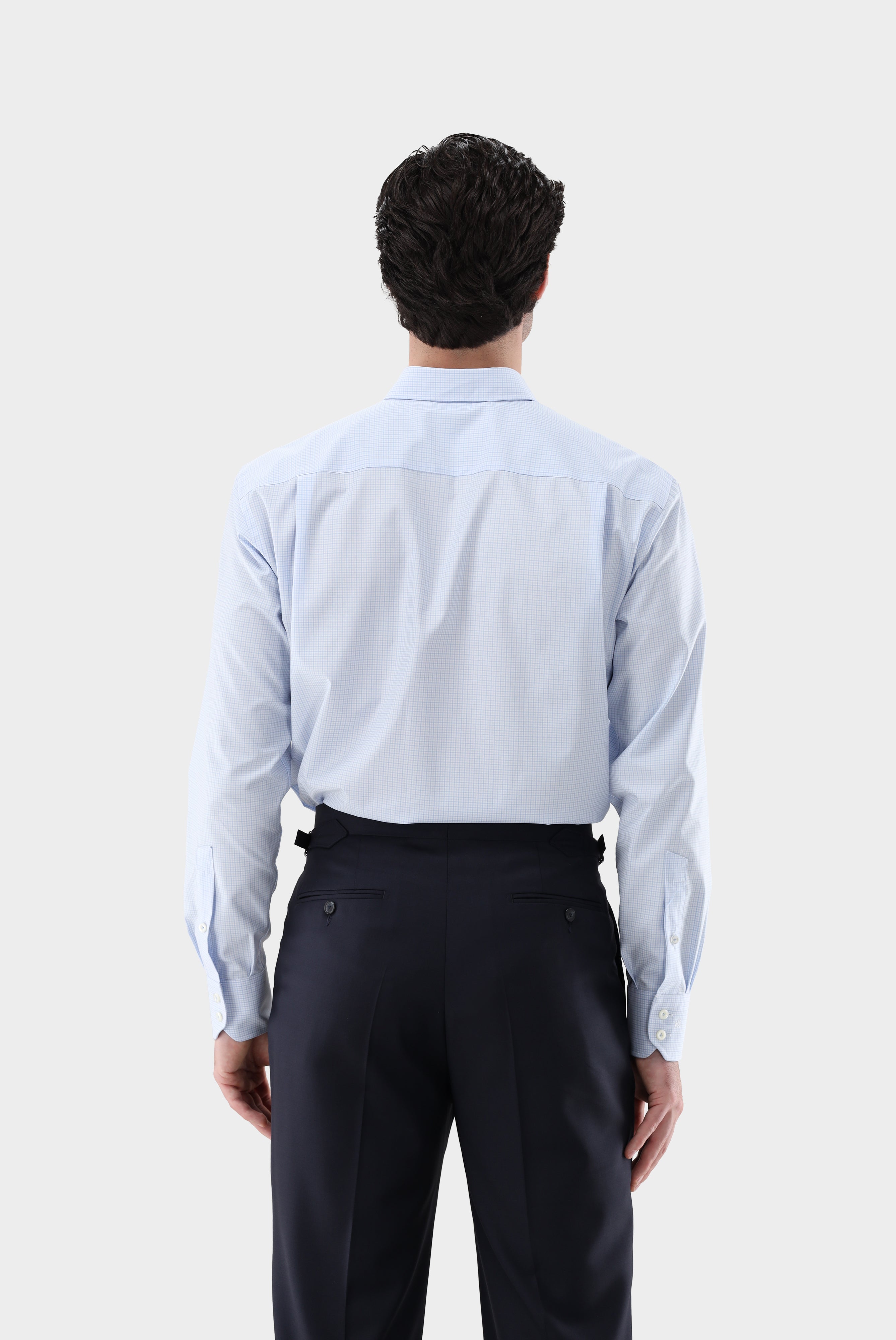 Kariertes Button-Hemd | aus bügelfreiem Twill