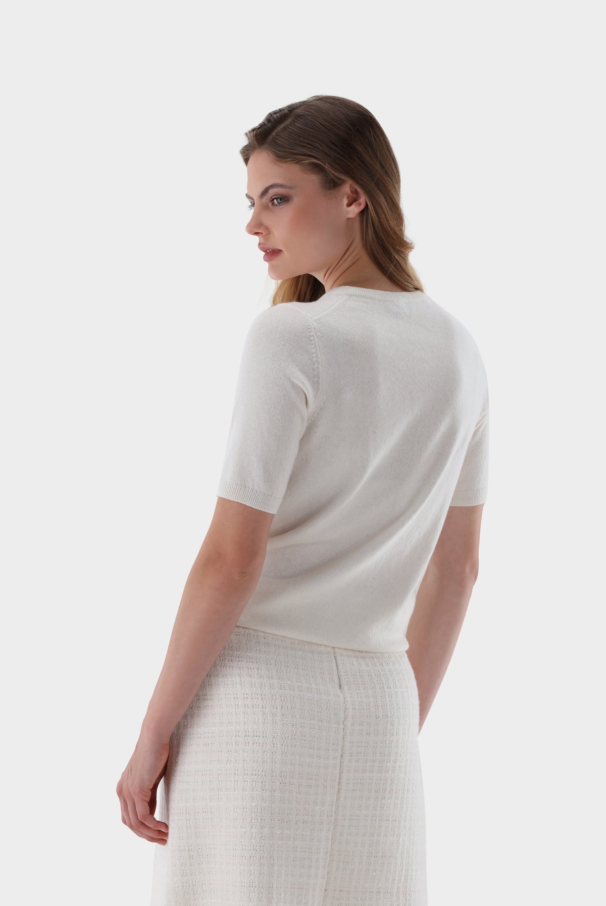 T-Shirt | gestrickt aus Kaschmir-UNDEFINIERT-Van Laack-OUTLET-ARCHIVIST-ARCHIVE-SALE