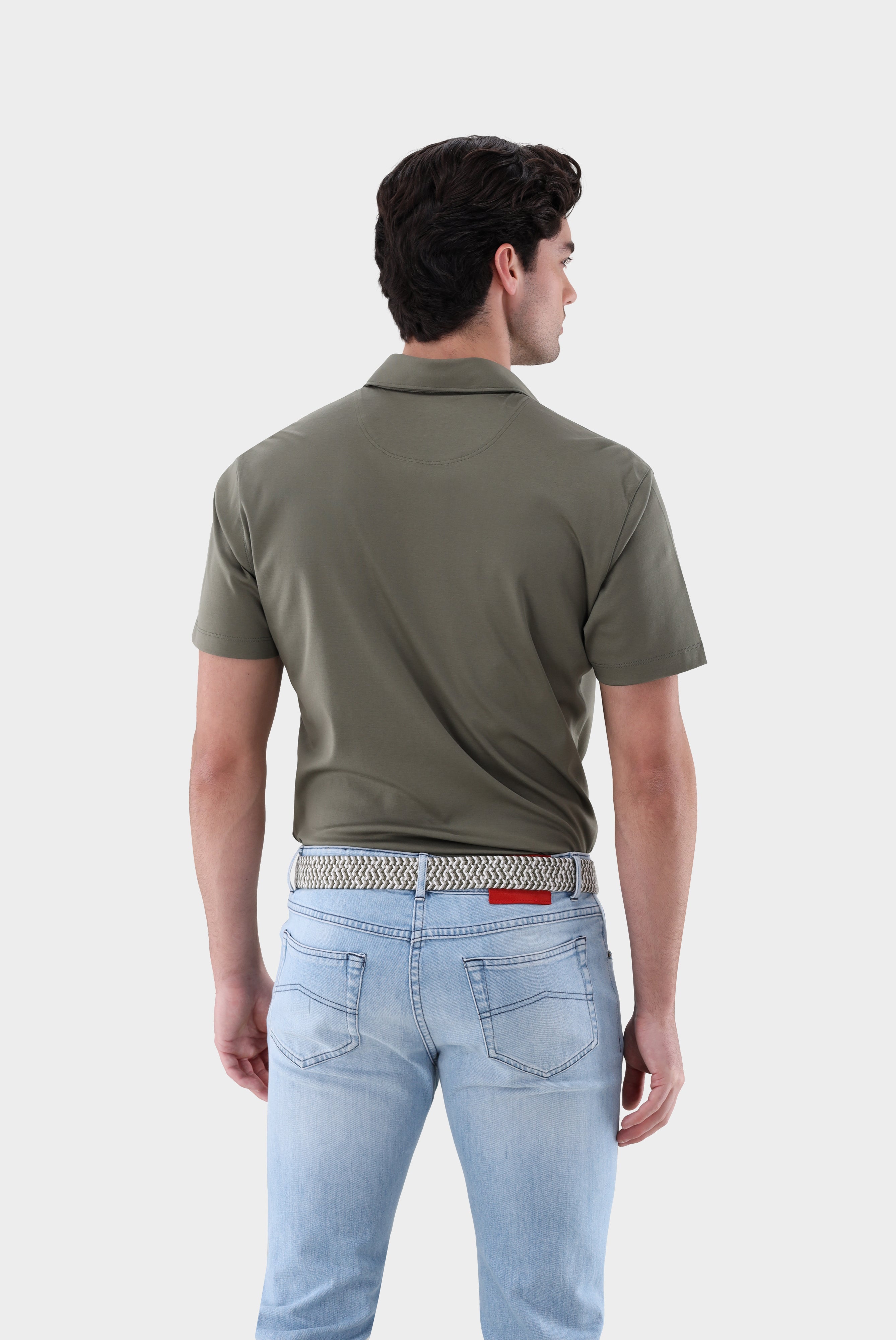 Van Laack-Poloshirt | mit Langarm aus Schweizer Baumwolljersey-Hemden & Blusen-Black-Deal-Outlet-by-ARCHIVIST