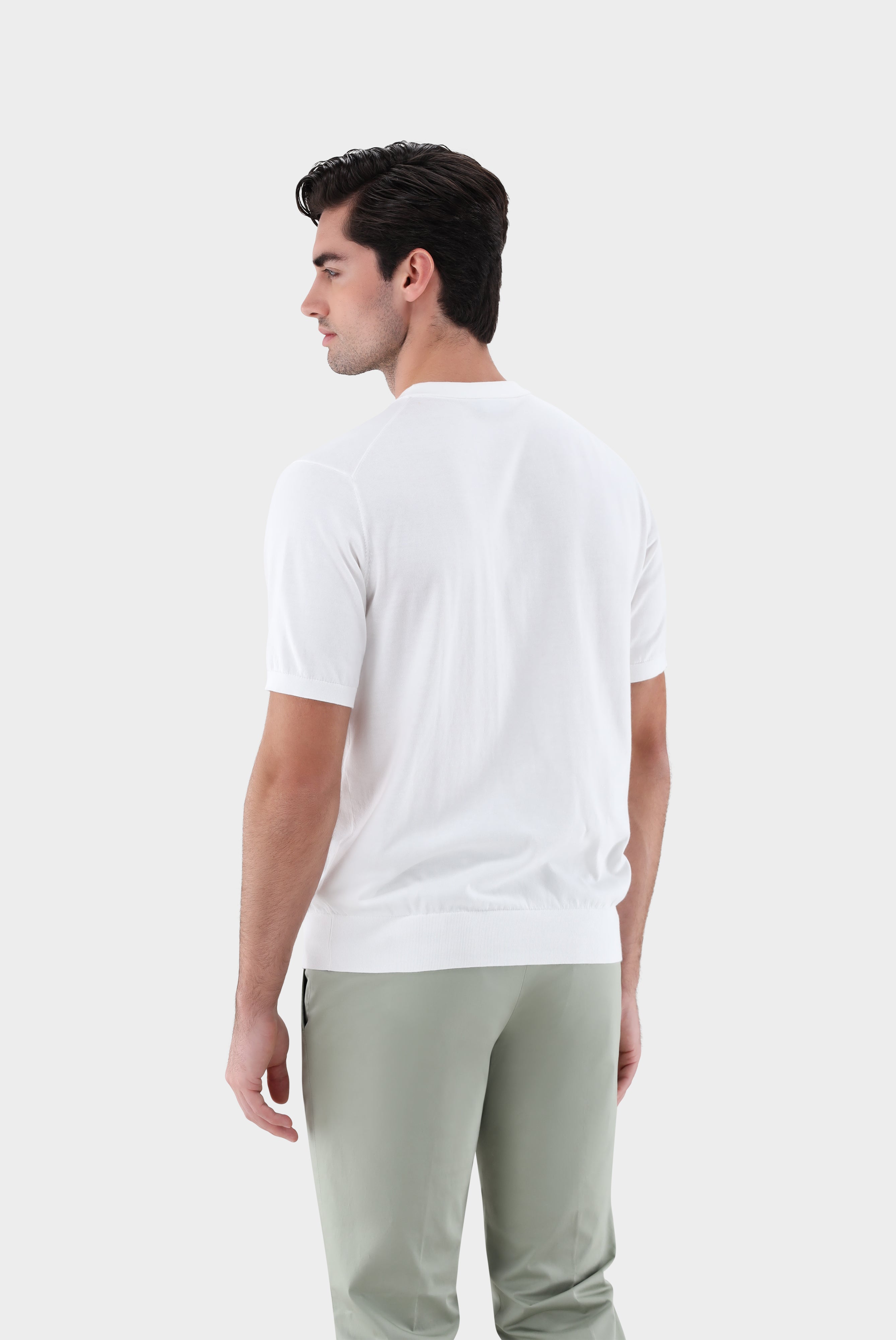Strick T-Shirt | mit Baumwolle und Seide-Shirts-Van Laack-OUTLET-ARCHIVIST-ARCHIVE-SALE