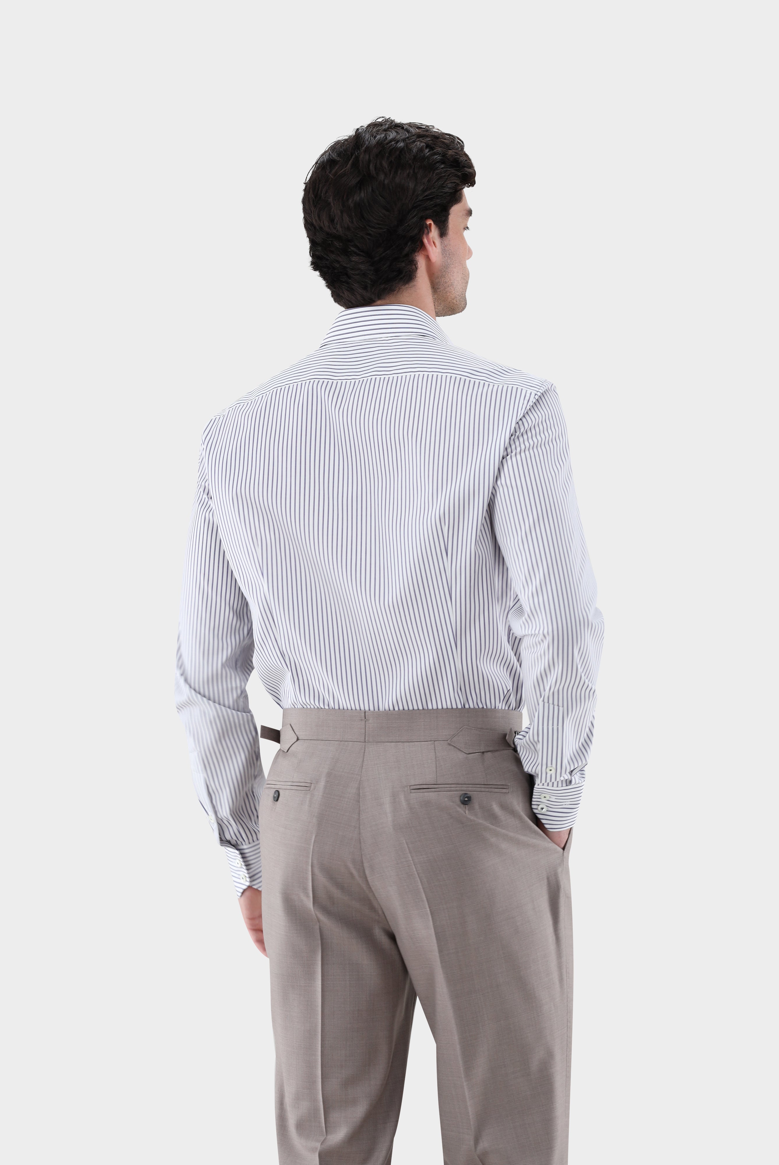 Bügelfreies Businesshemd | gestreift Tailor Fit