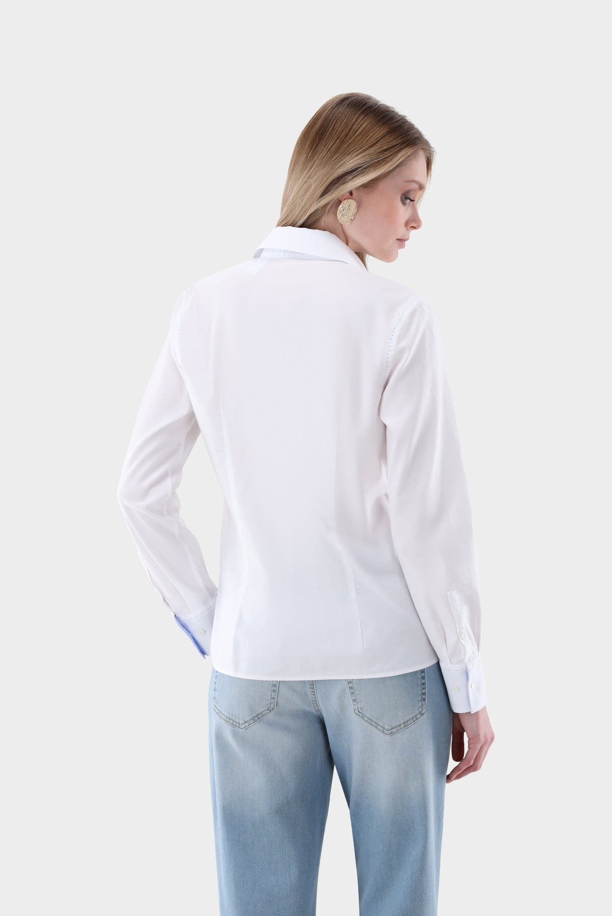 Van Laack-Hemdbluse | tailliert mit Kontrastdetails-Hemden & Blusen-Black-Deal-Outlet-by-ARCHIVIST