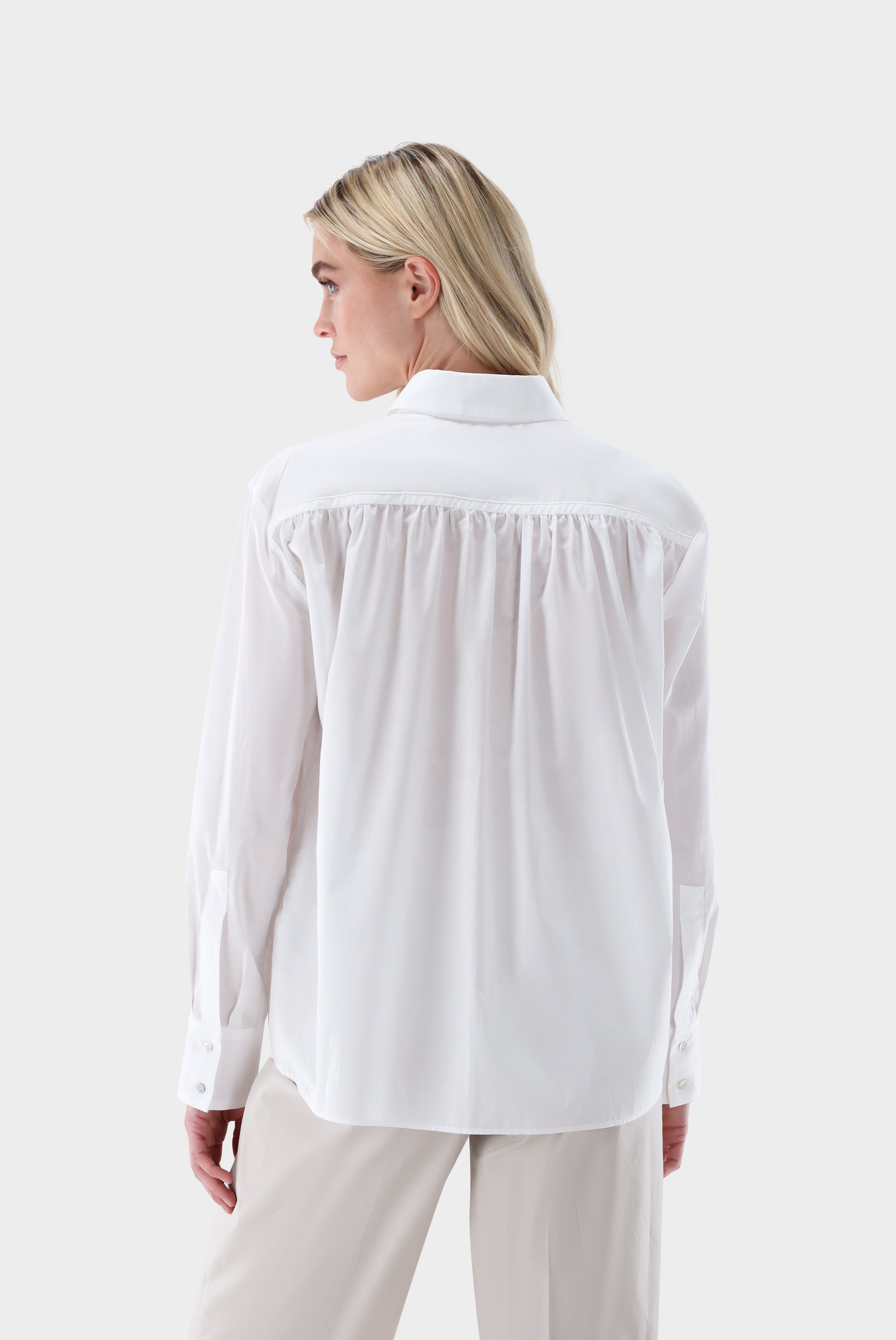 Hemdbluse | mit Raffungen-Hemden & Blusen-Van Laack-OUTLET-ARCHIVIST-ARCHIVE-SALE