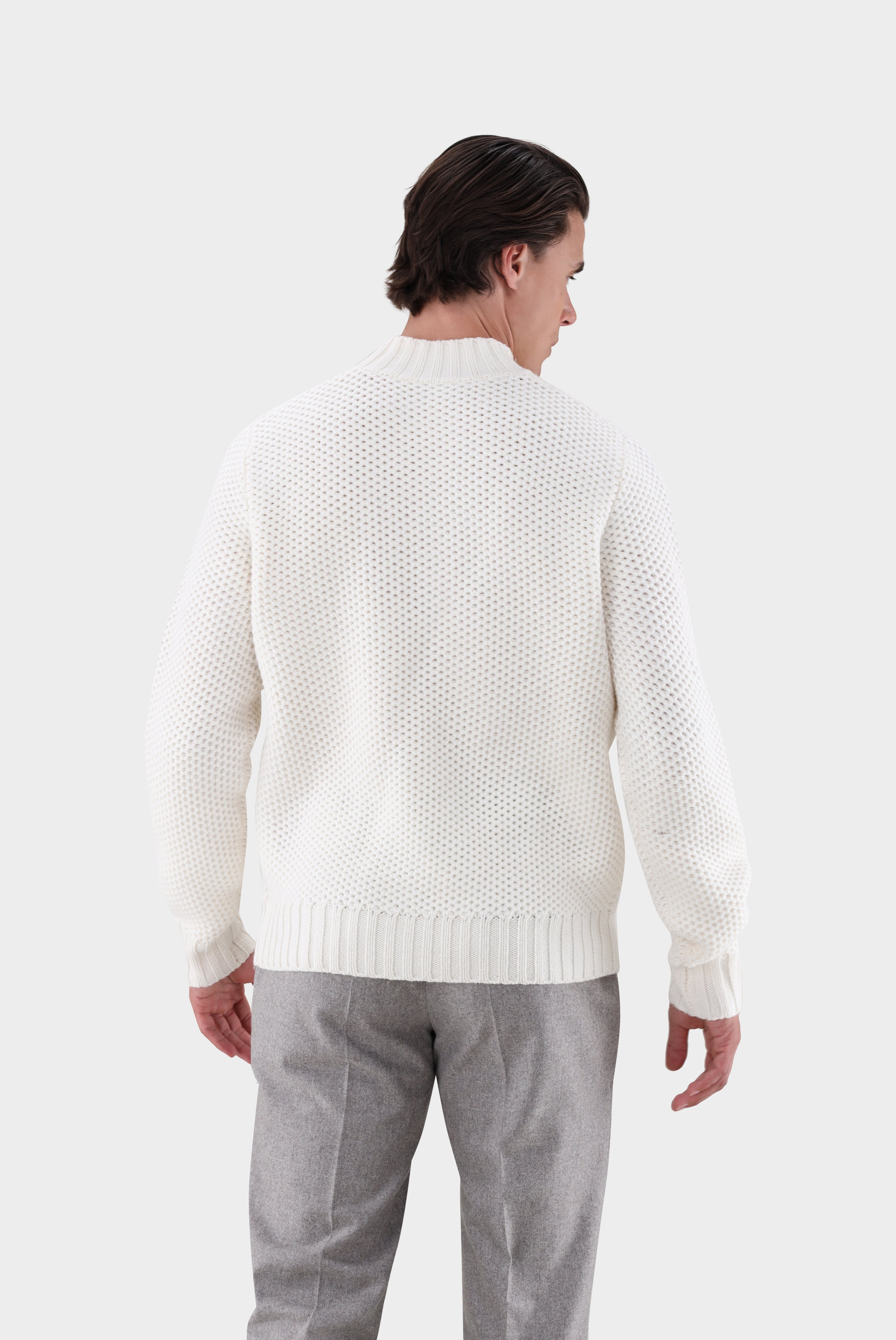 Stehkragenpullover | mit Struktur und Kaschmir-Strick & Pullover-Van Laack-OUTLET-ARCHIVIST-ARCHIVE-SALE