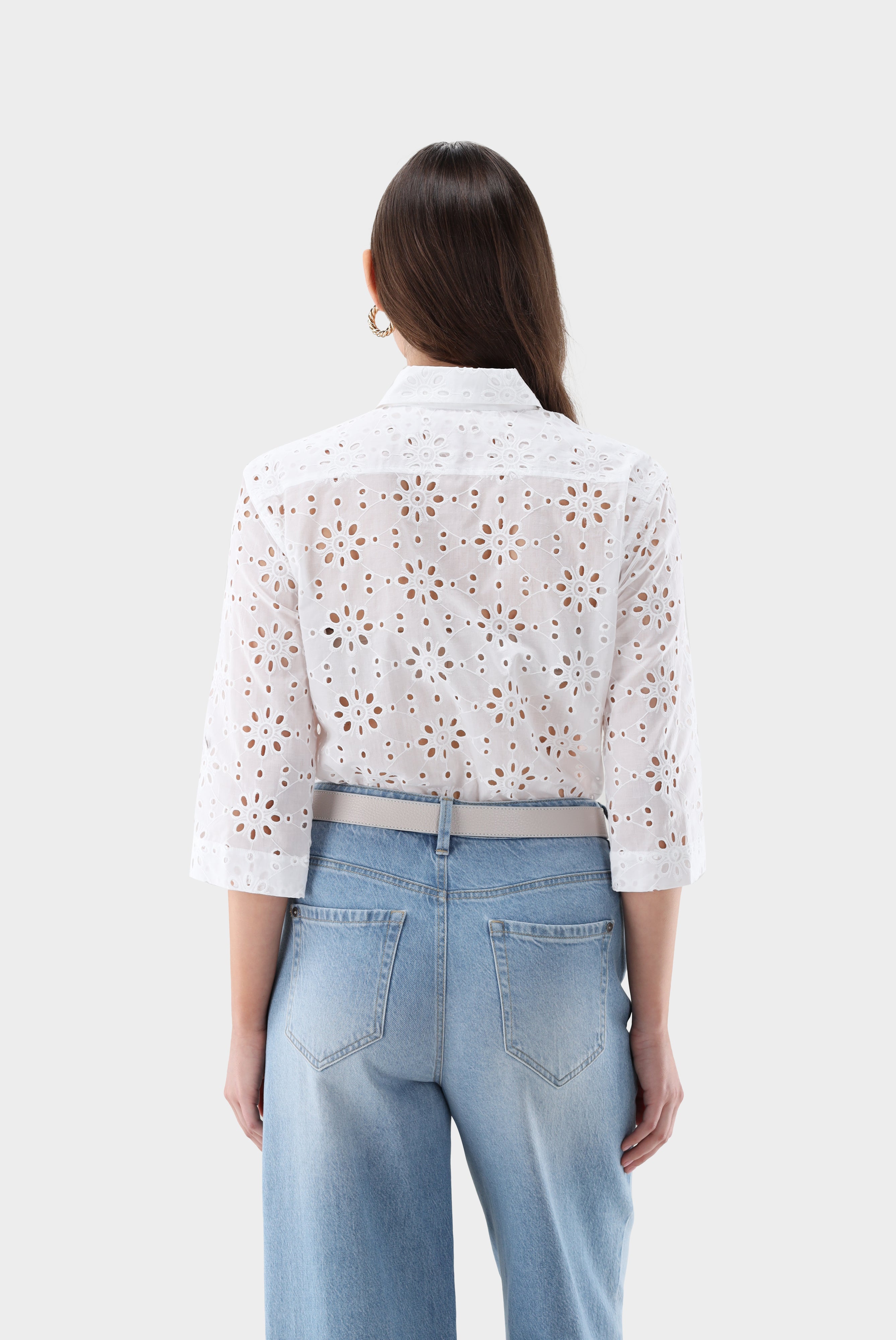 Hemdbluse | aus Spitze