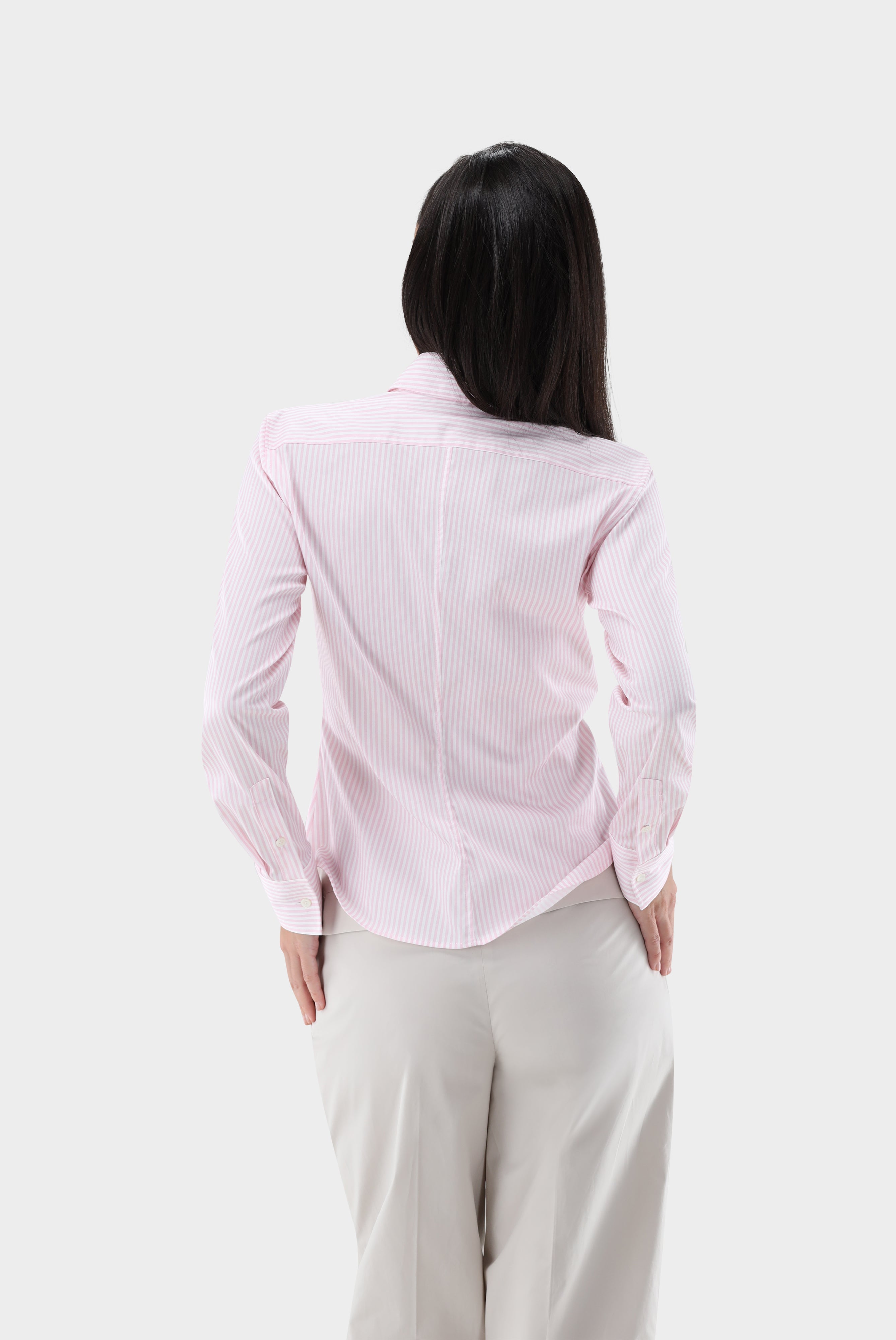 Hemdbluse | tailliert mit Brusttasche
