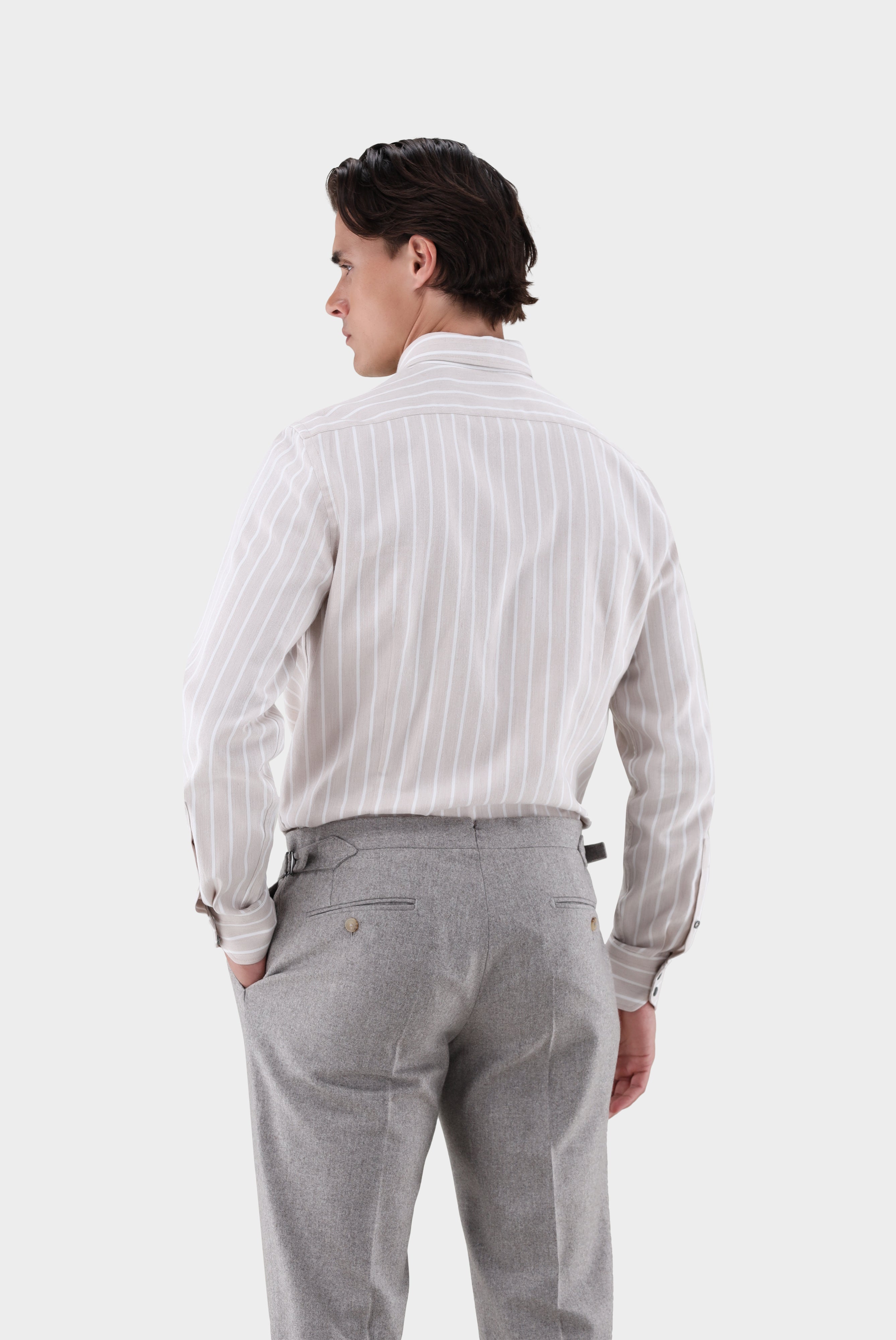 Flanellhemd | mit Button Down Kragen Tailor Fit-Hemden & Blusen-Van Laack-OUTLET-ARCHIVIST-ARCHIVE-SALE