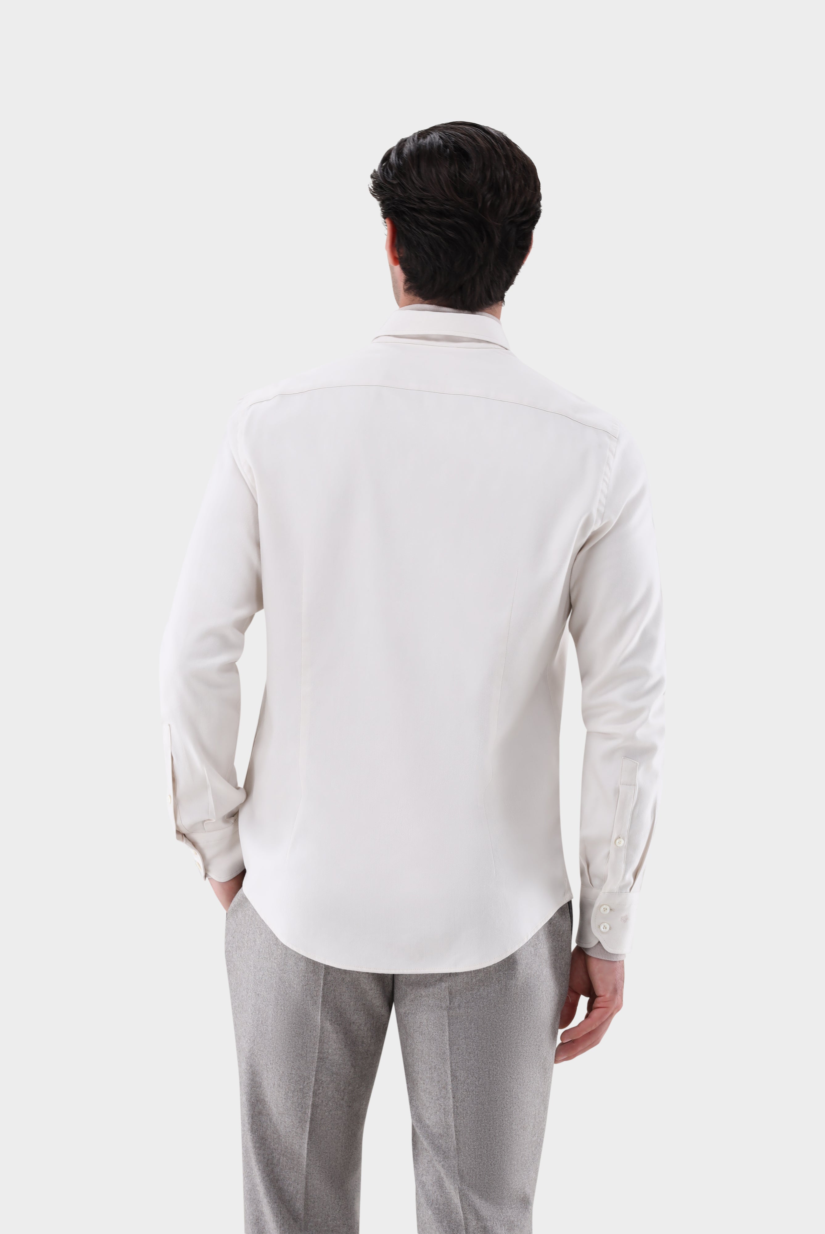 Flanellhemd | mit Button-Down Kragen Slim Fit-Hemden & Blusen-Van Laack-OUTLET-ARCHIVIST-ARCHIVE-SALE