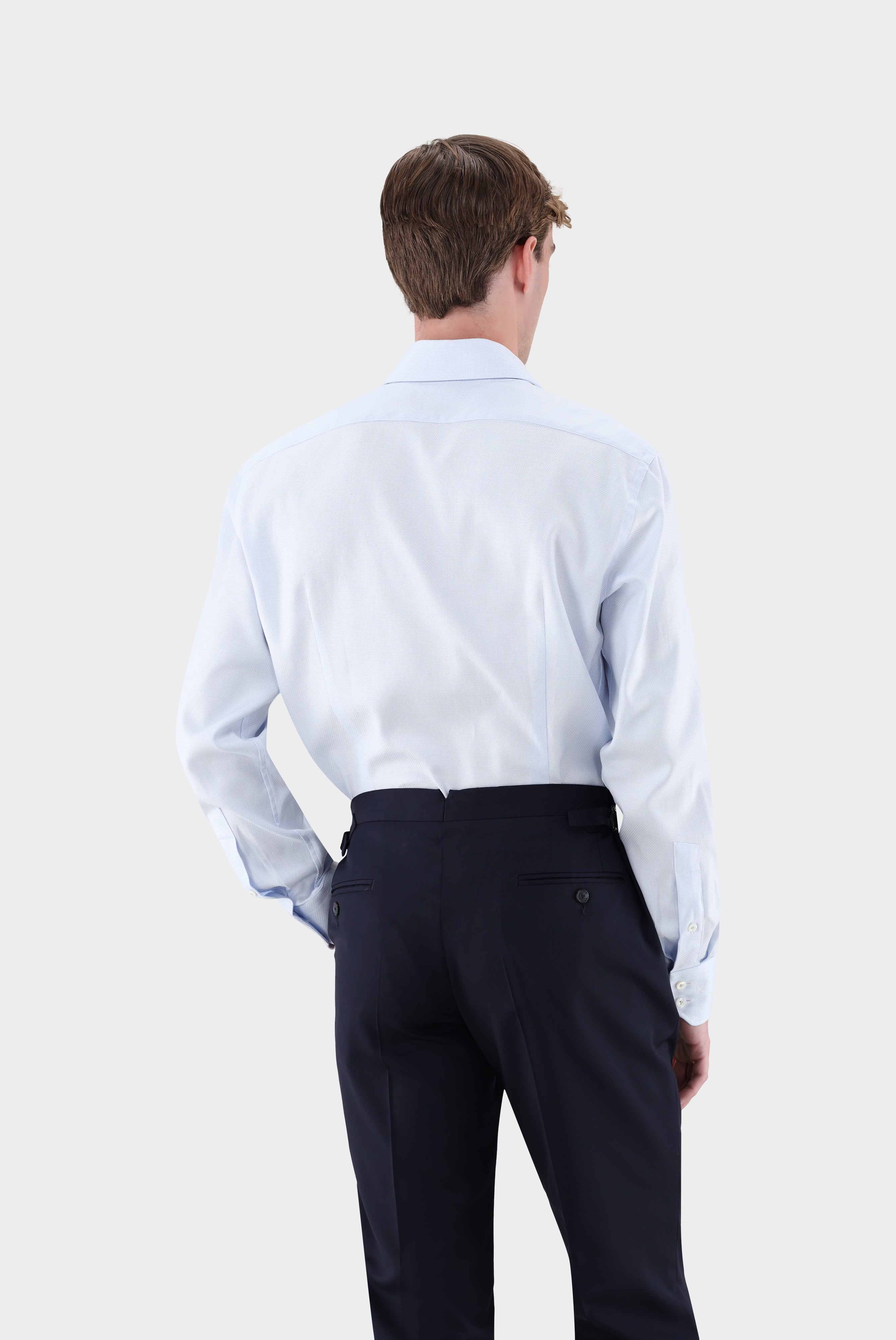 Natté Hemd | mit Haifischkragen Slim Fit