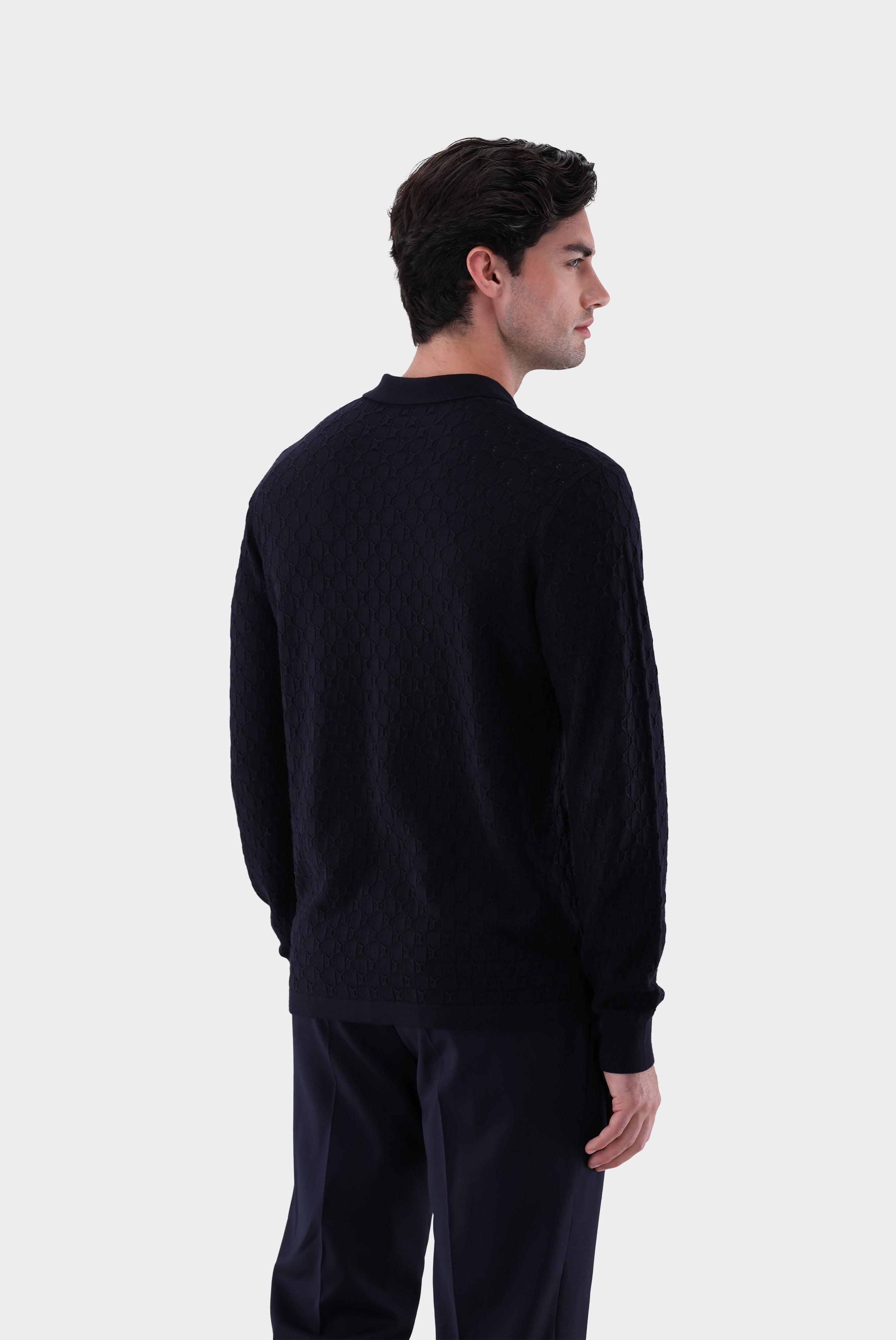 Strickhemd | mit 3-D Struktur-Strick & Pullover-Van Laack-OUTLET-ARCHIVIST-ARCHIVE-SALE