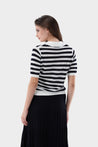 Van Laack-V-Polo | gestreift mit Ajourmuster aus Air Cotton-UNDEFINIERT-Black-Deal-Outlet-by-ARCHIVIST