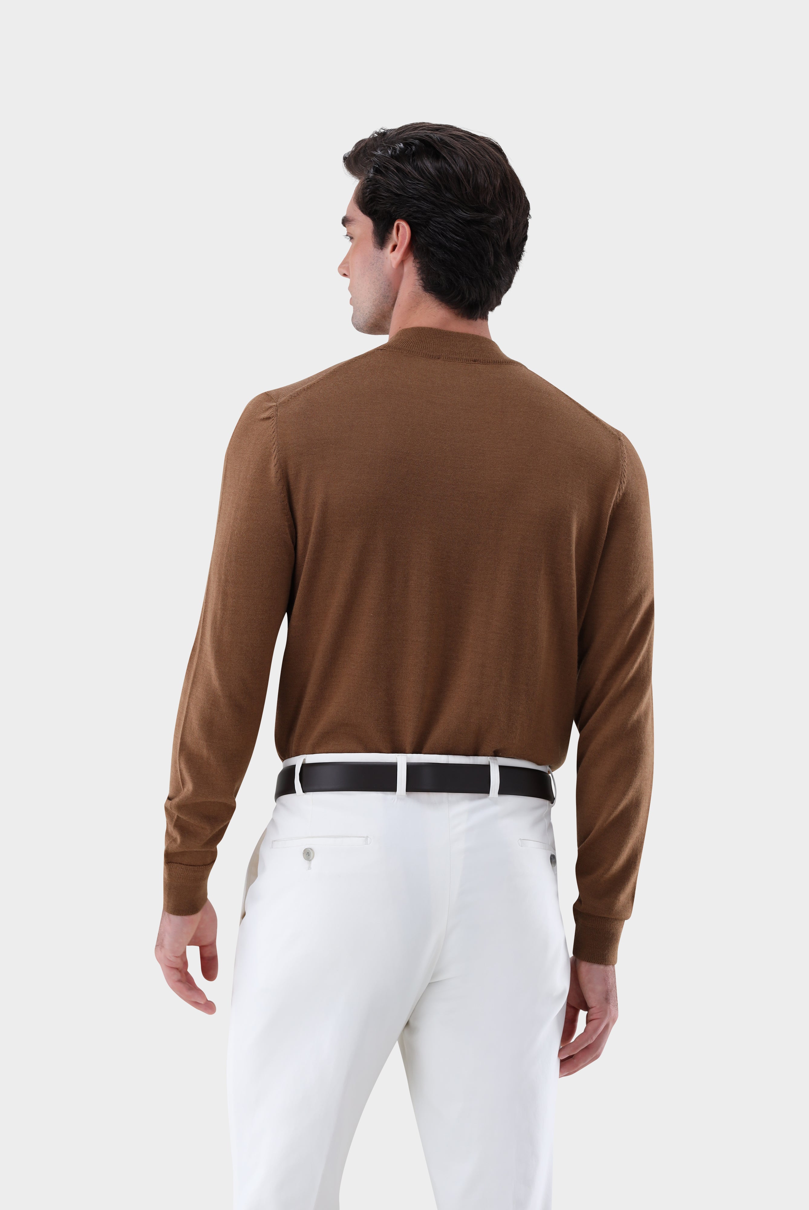 Stehkragenpullover | aus Merzerisierter Merinowolle-Strick & Pullover-Van Laack-OUTLET-ARCHIVIST-ARCHIVE-SALE