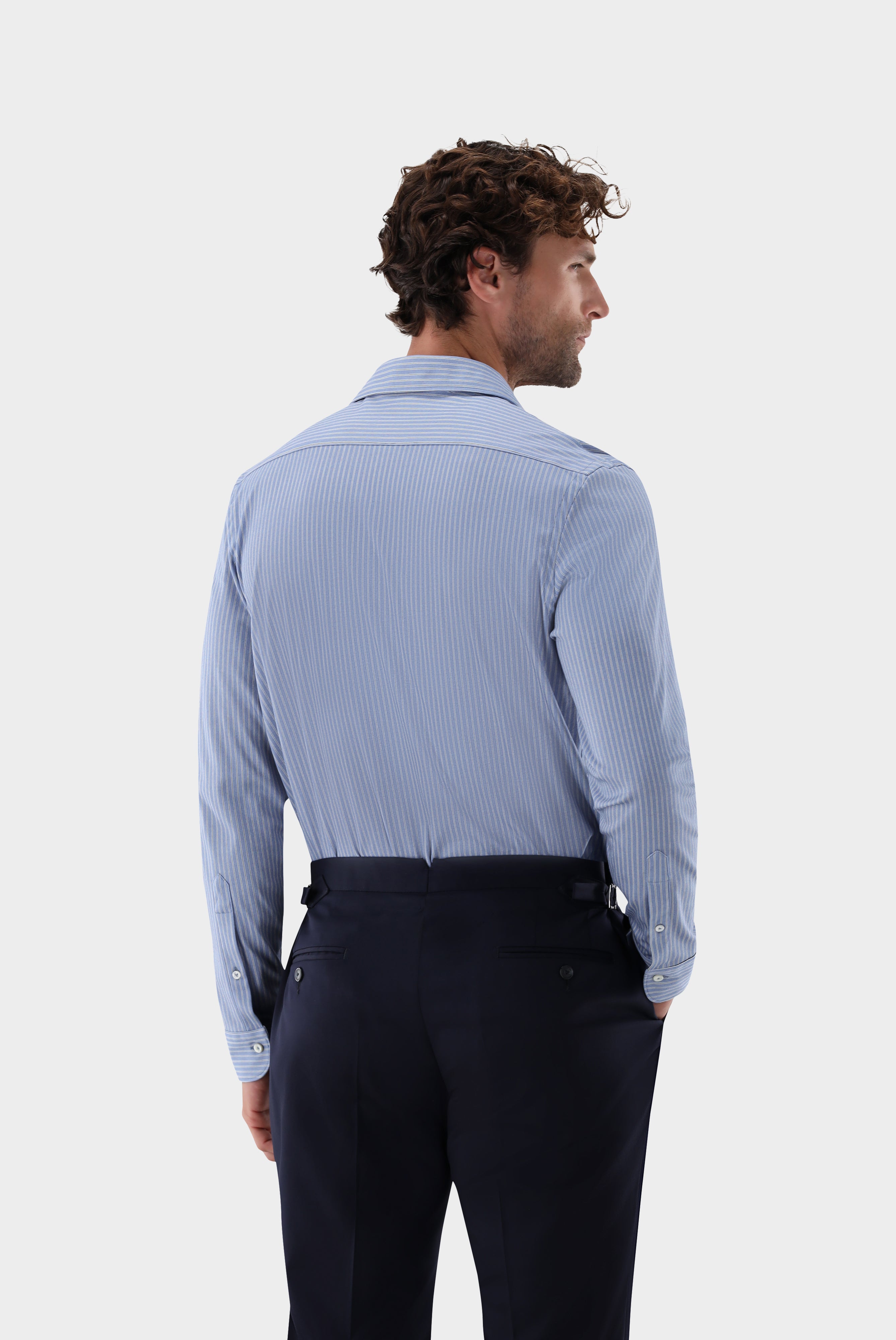 Jerseyhemd | mit Streifen Tailor Fit