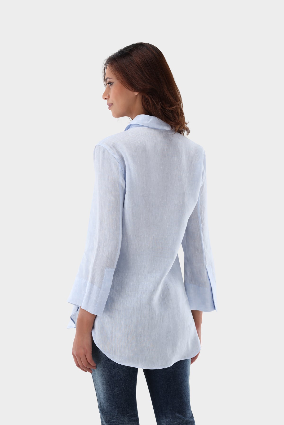 Van Laack-Hemdbluse | aus Leinen mit Seitenschlitzen-Hemden & Blusen-Black-Deal-Outlet-by-ARCHIVIST