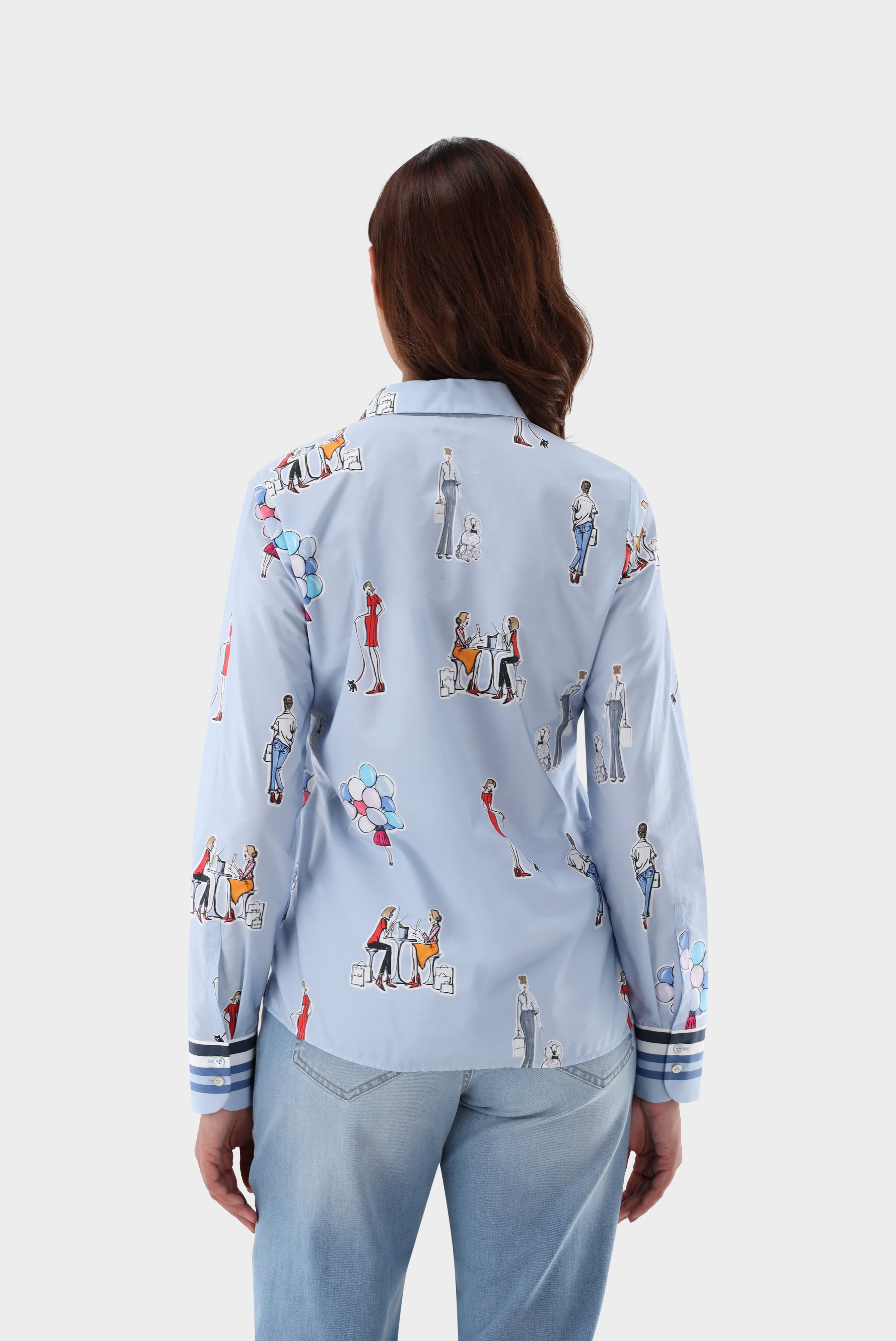 Van Laack-Hemdbluse | mit Druck-Hemden & Blusen-Black-Deal-Outlet-by-ARCHIVIST