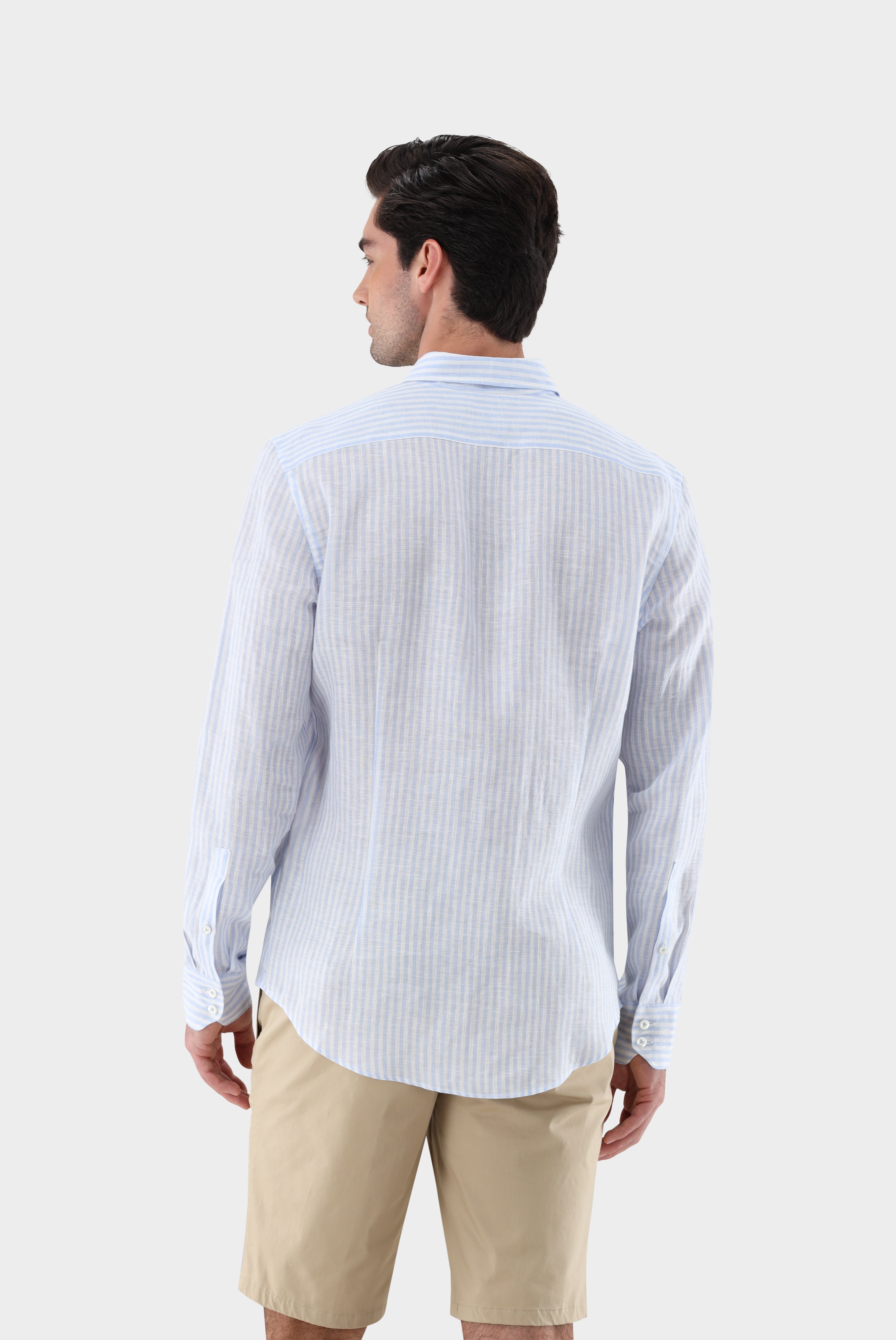 Leinenhemd | mit Streifen Comfort Fit