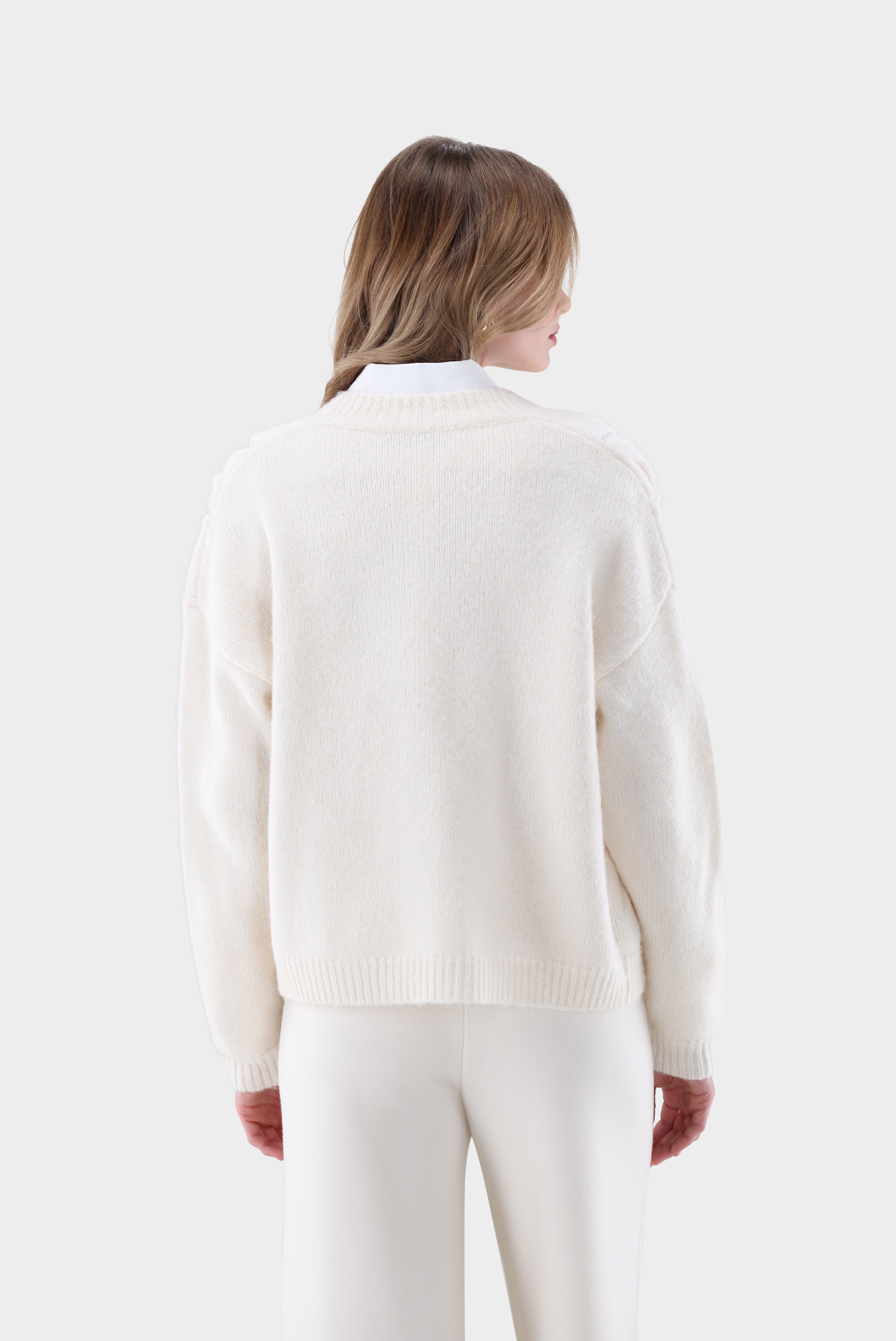 Strickjacke | mit offenem Zopfstrickmuster-Jacken & Mäntel-Van Laack-OUTLET-ARCHIVIST-ARCHIVE-SALE