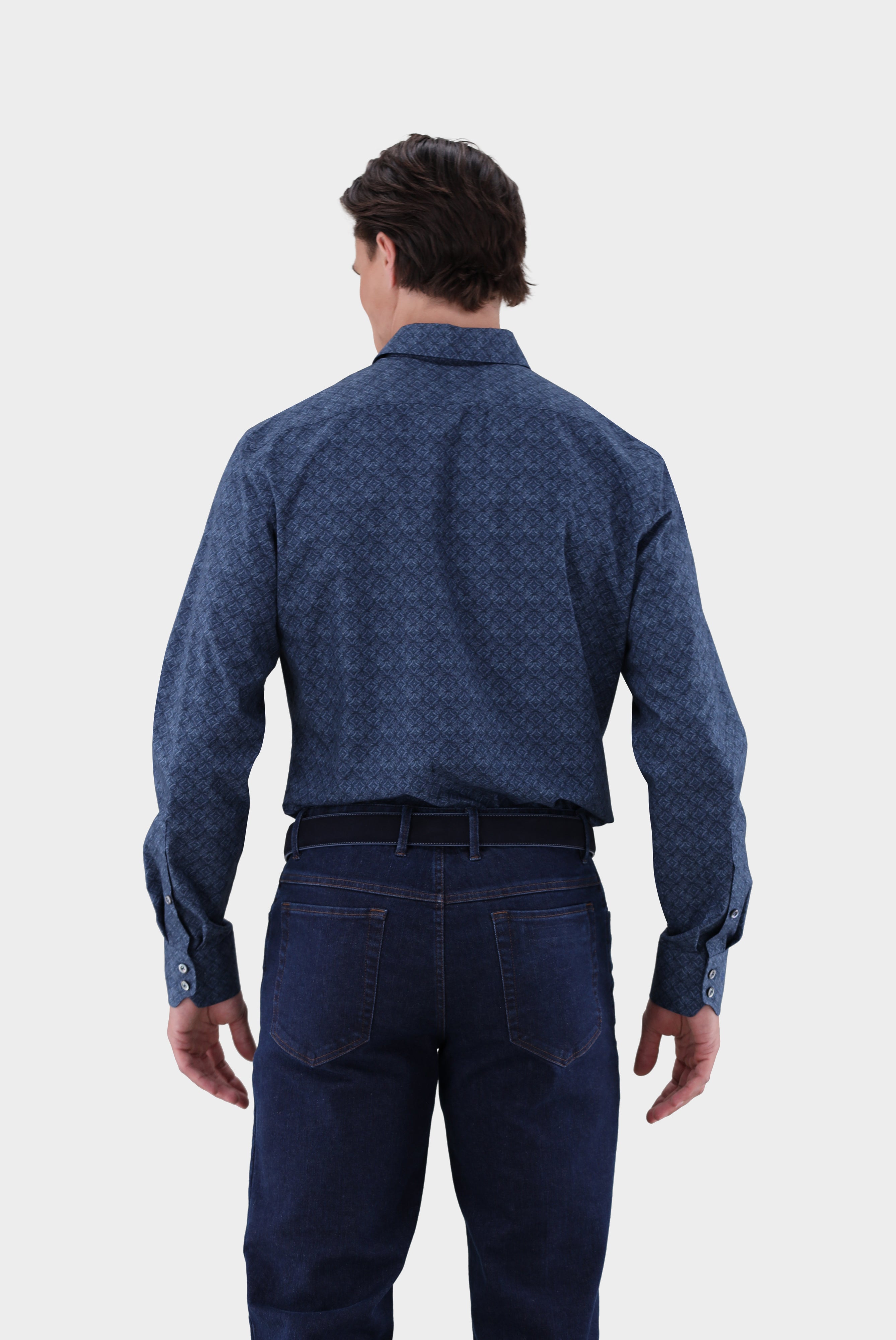 Hemd | mit Medaillon Druck Slim Fit