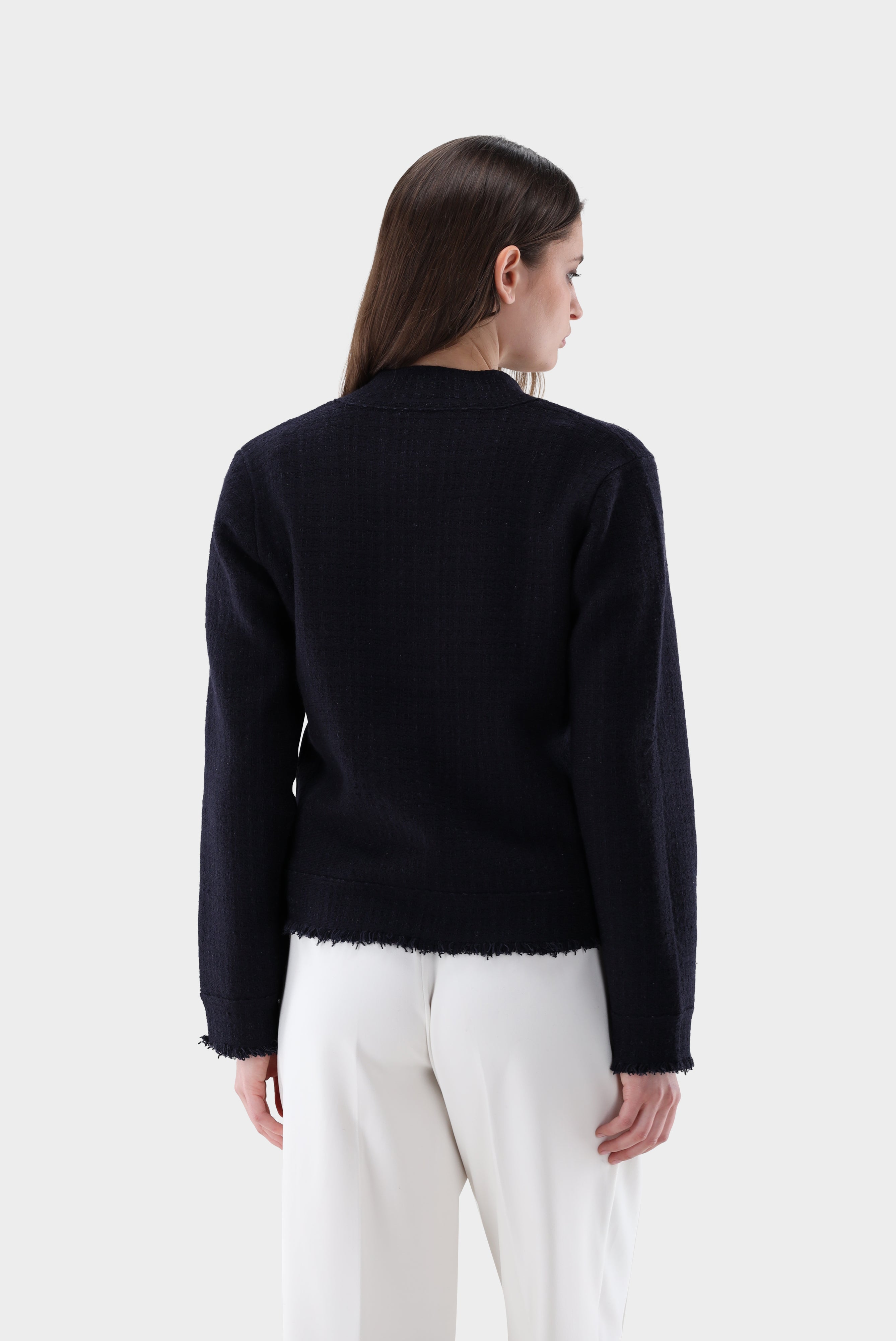 Blazer | gestrickt mit Tweed Optik