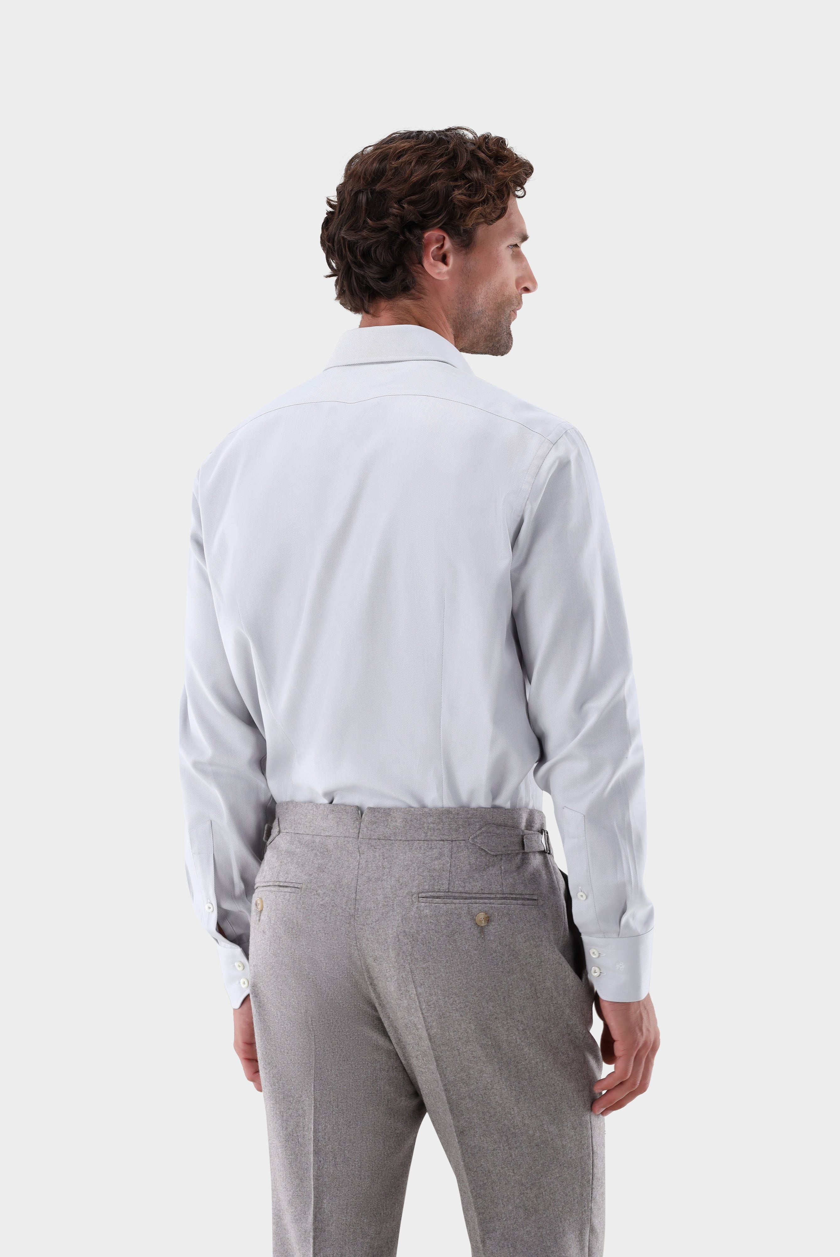 Twill Hemd | mit Haifischkragen