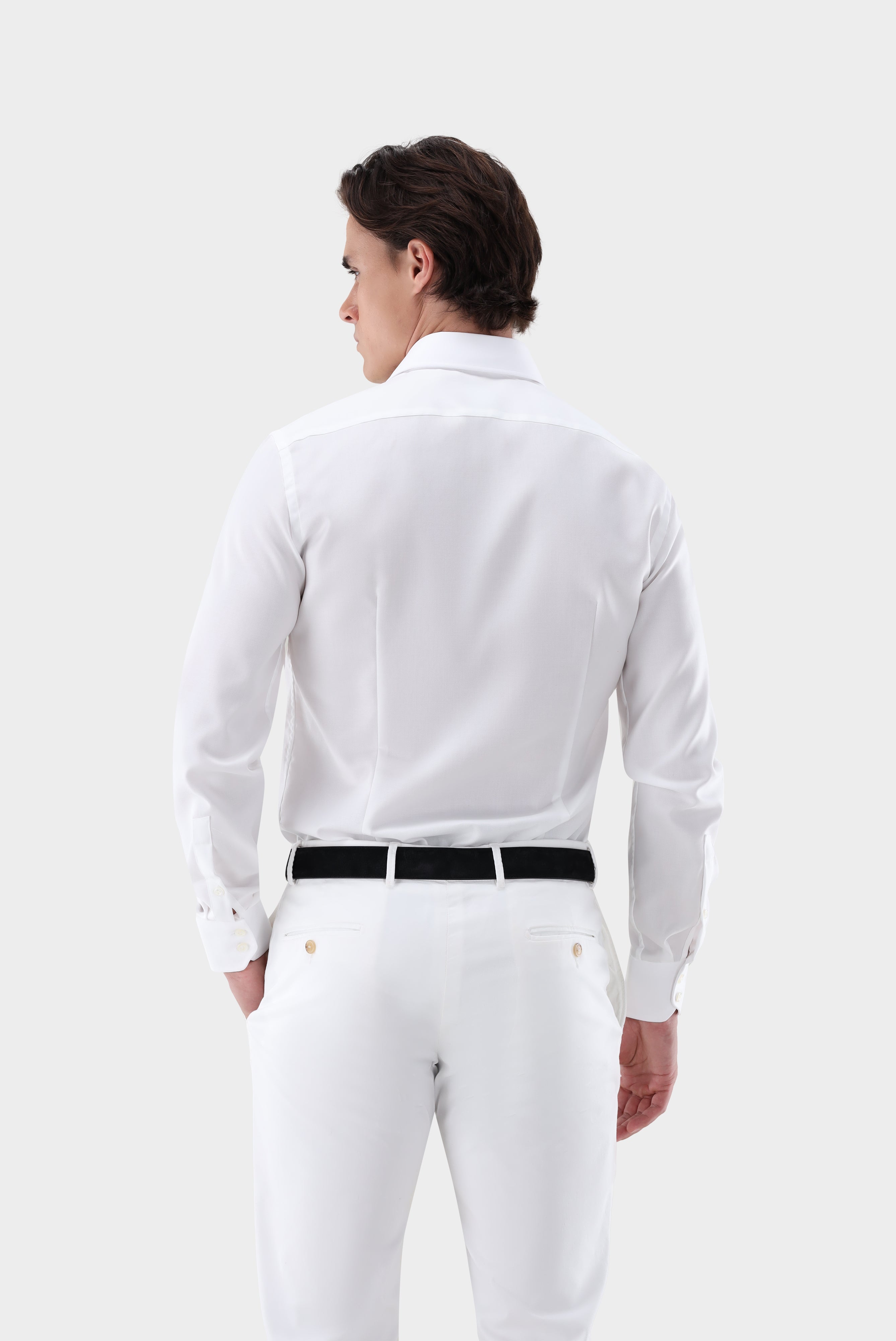 Bügelfreies Businesshemd | aus Natté-Gewebe Slim Fit
