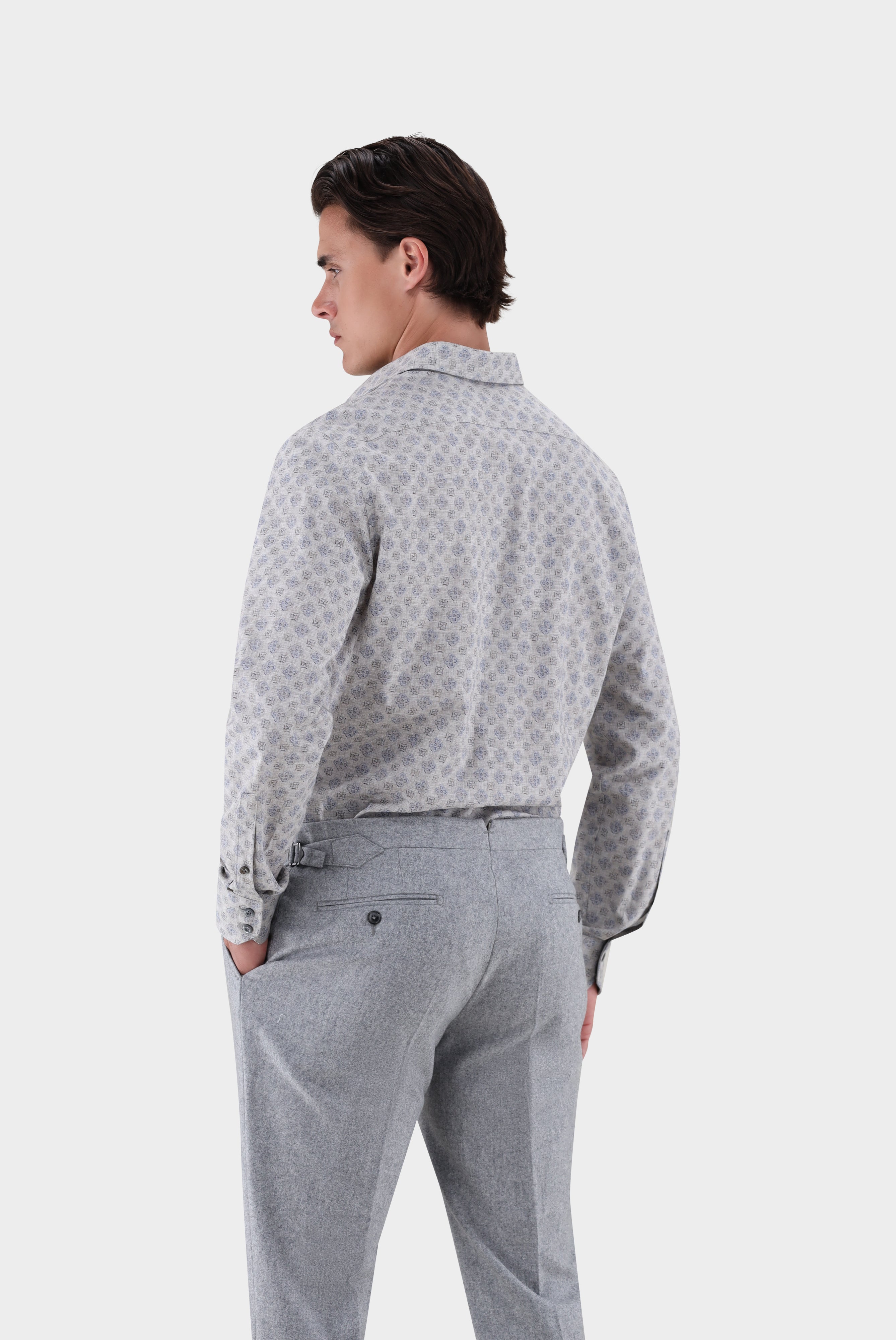 Hemd | mit geometrischem Druck Slim Fit
