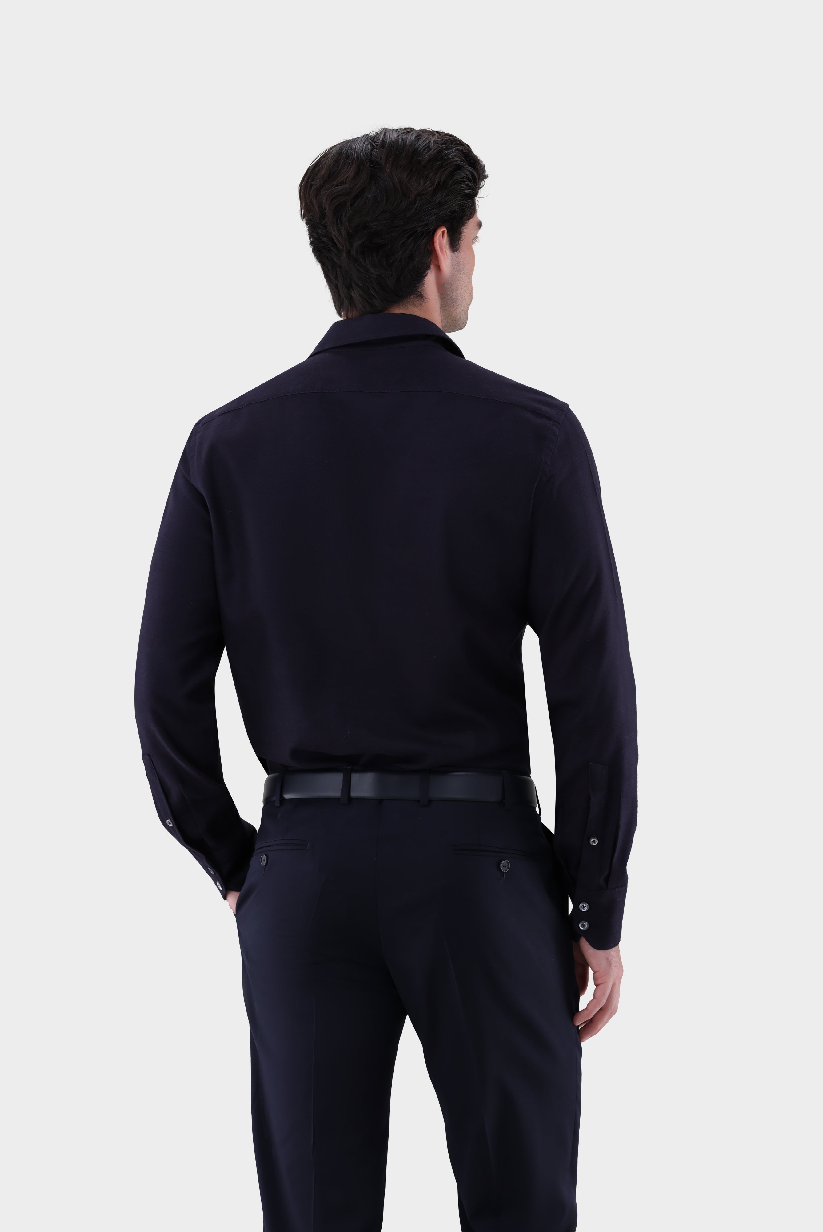 Flanellhemd | mit Kontrast Tailor Fit-Hemden & Blusen-Van Laack-OUTLET-ARCHIVIST-ARCHIVE-SALE