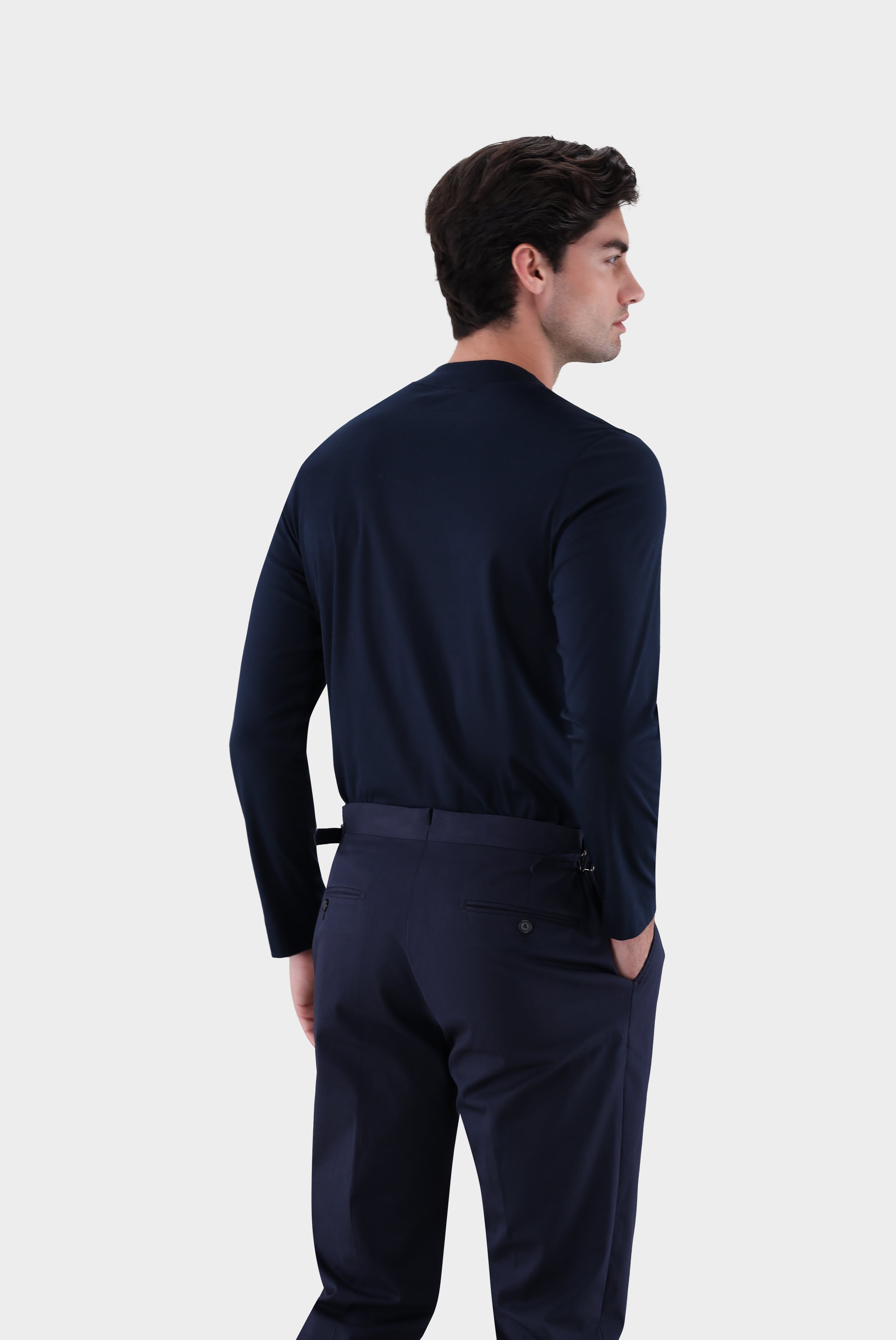 Stehkragenshirt | aus Swiss Cotton