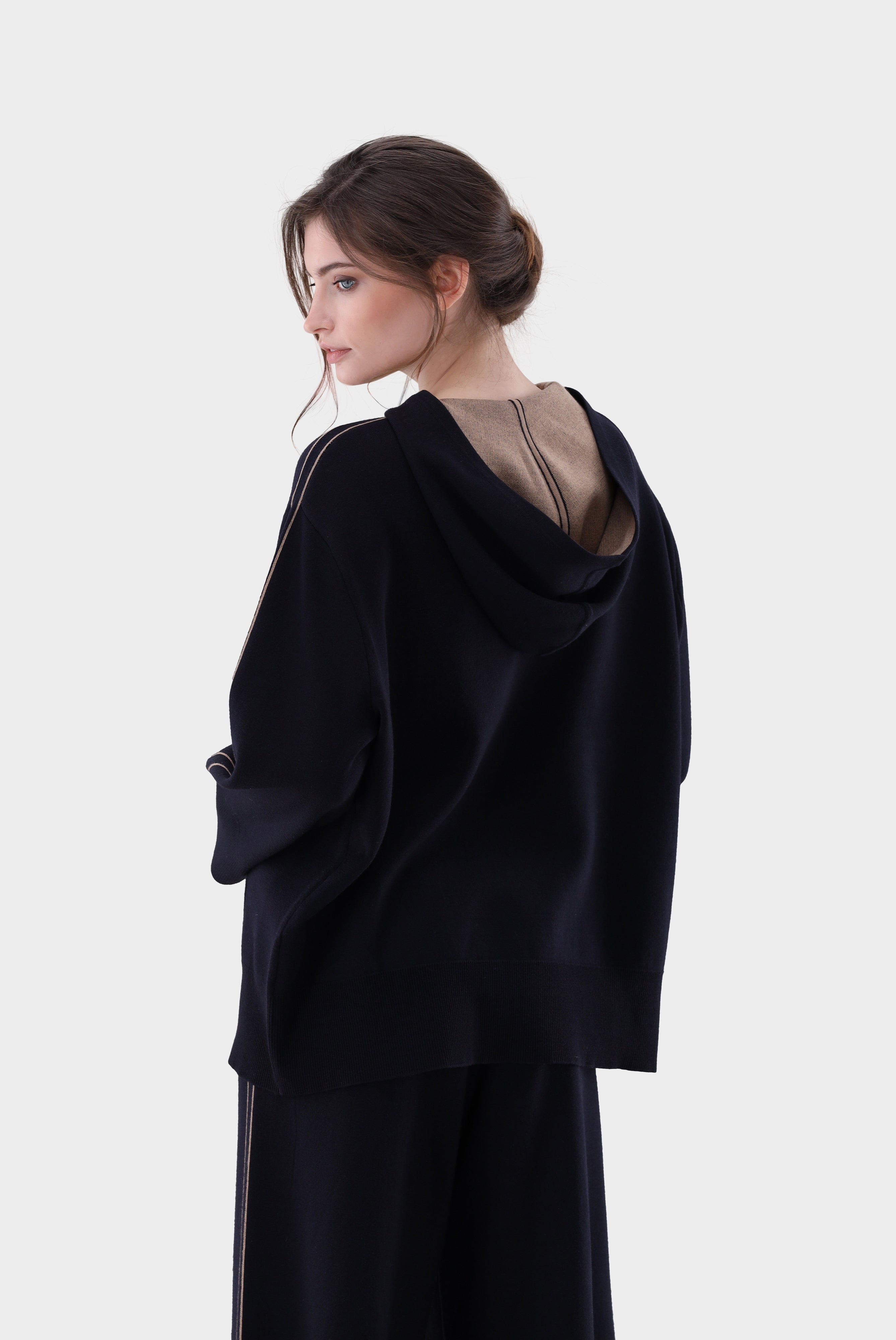 Kapuzenpullover | aus Doppelstrick