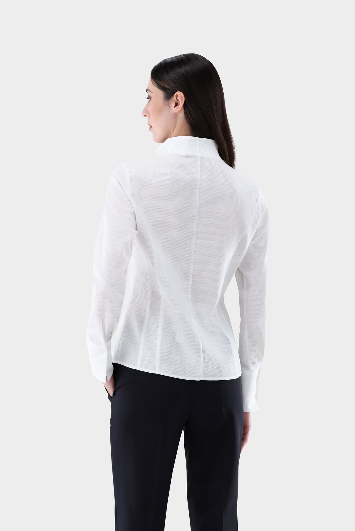Bügelfreie Twill Kelchkragenbluse-Hemden & Blusen-Van Laack-OUTLET-ARCHIVIST-ARCHIVE-SALE