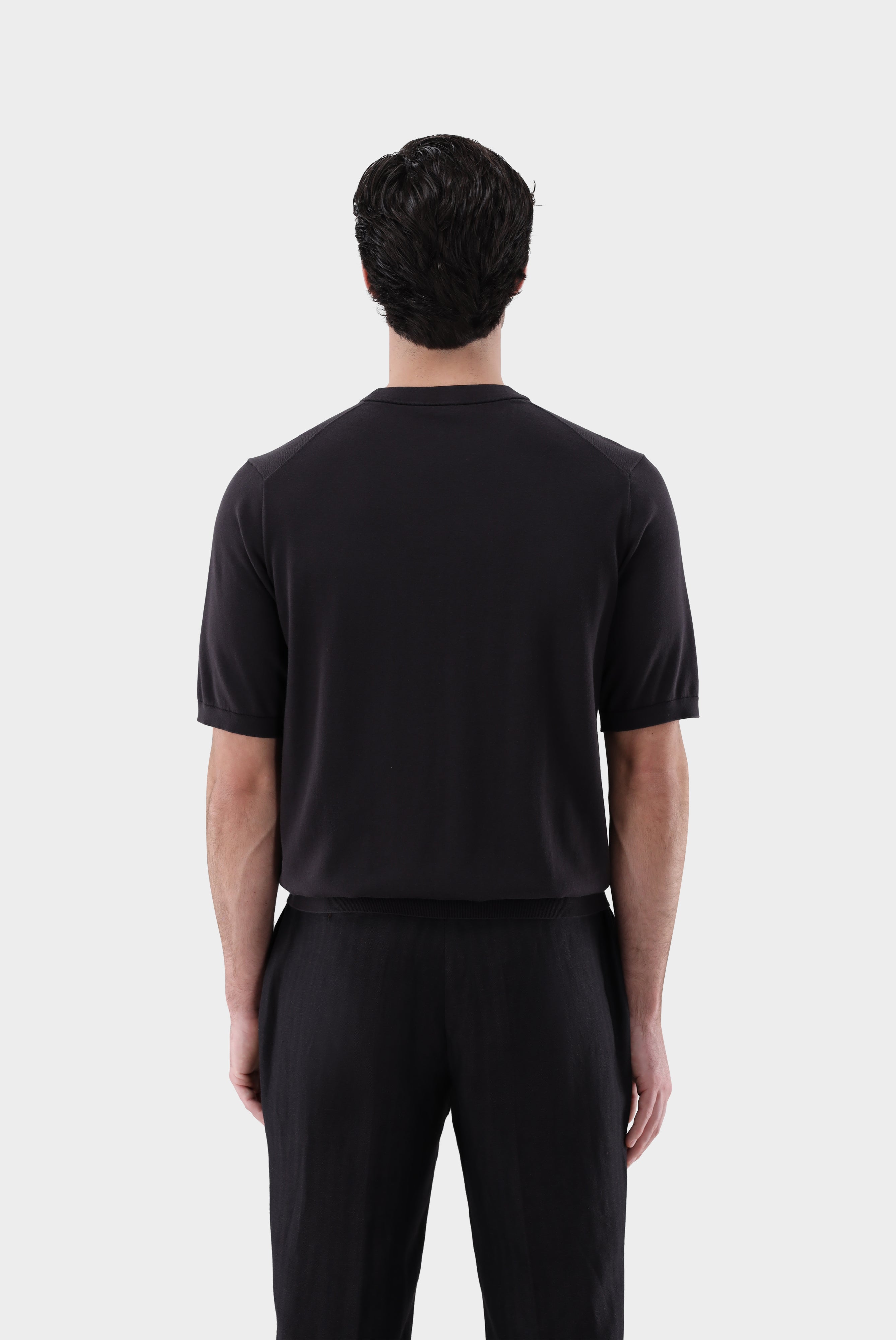 Strick T-Shirt | mit Baumwolle und Seide