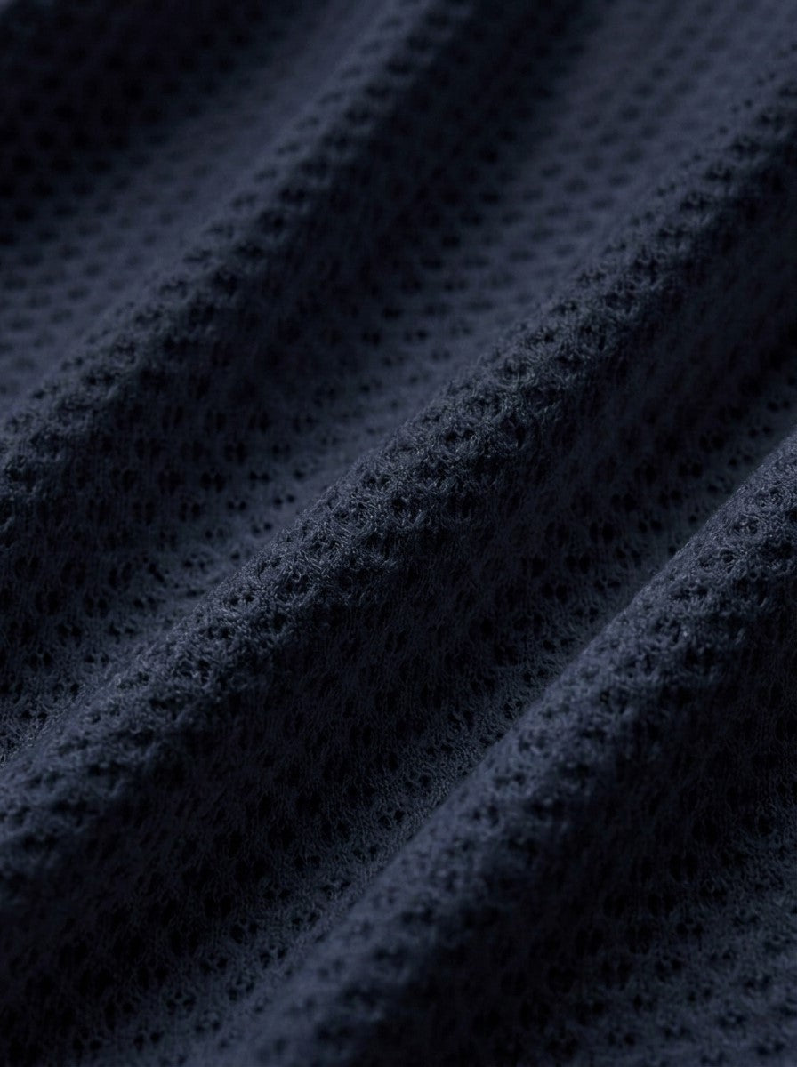 Strickhemd | mit Struktur aus Air Cotton