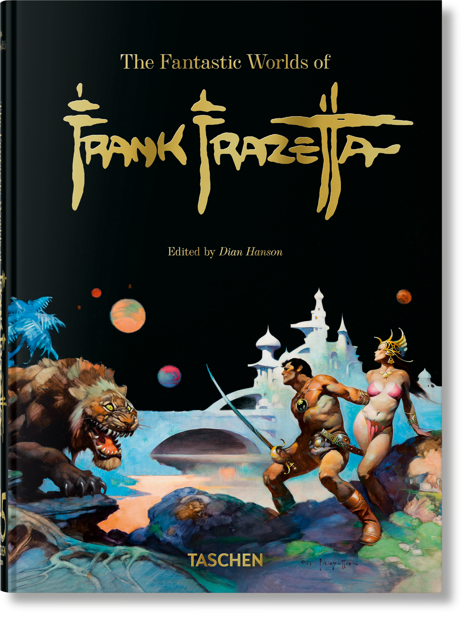 Taschen-The Fantastic Worlds of Frank Frazetta. 45th Ed. (German, French, English)-Art-Black-Deal-Outlet-by-ARCHIVIST