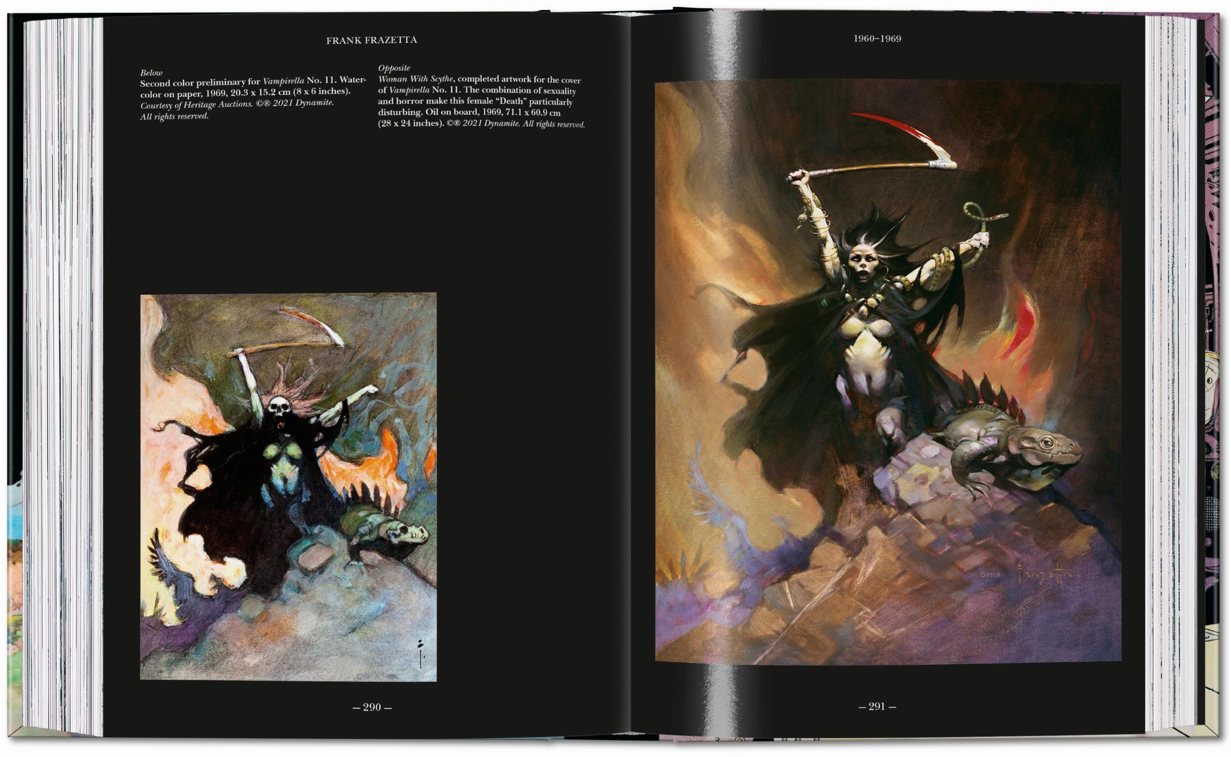Taschen-The Fantastic Worlds of Frank Frazetta. 45th Ed. (German, French, English)-Art-Black-Deal-Outlet-by-ARCHIVIST